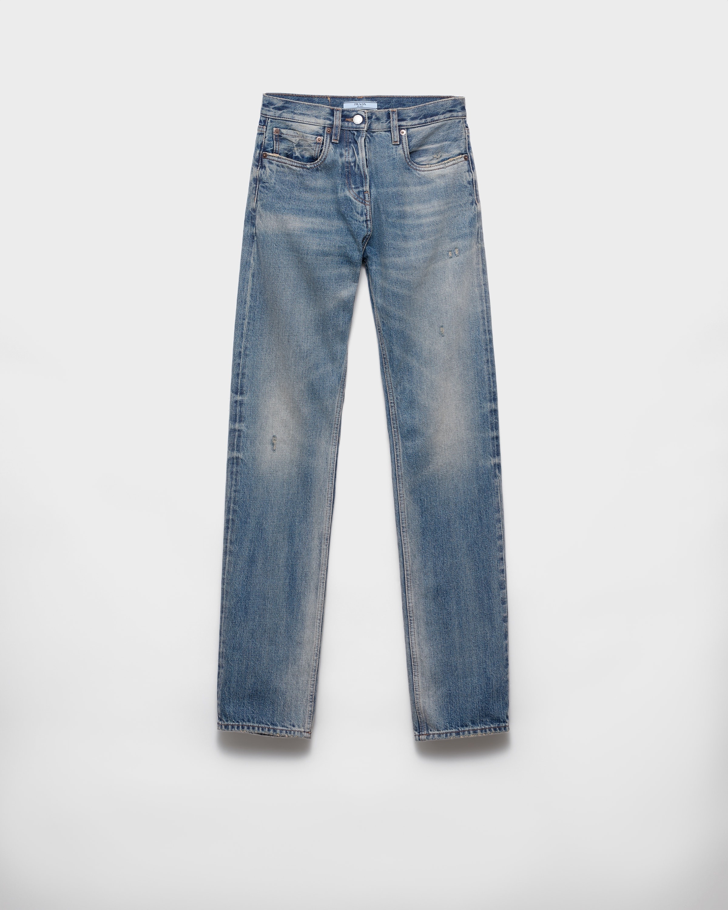 Tapered denim jeans - 1