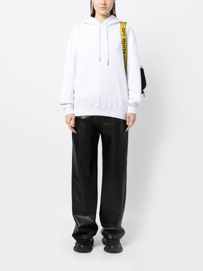 Off-White Diag-print cotton hoodie outlook