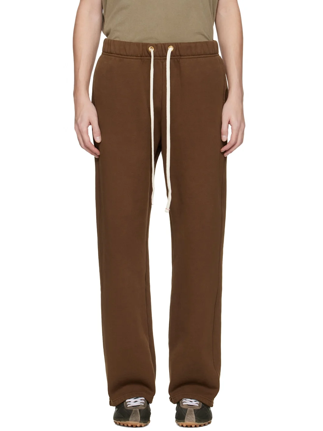 Brown Heavyweight Classic Sweatpants - 1