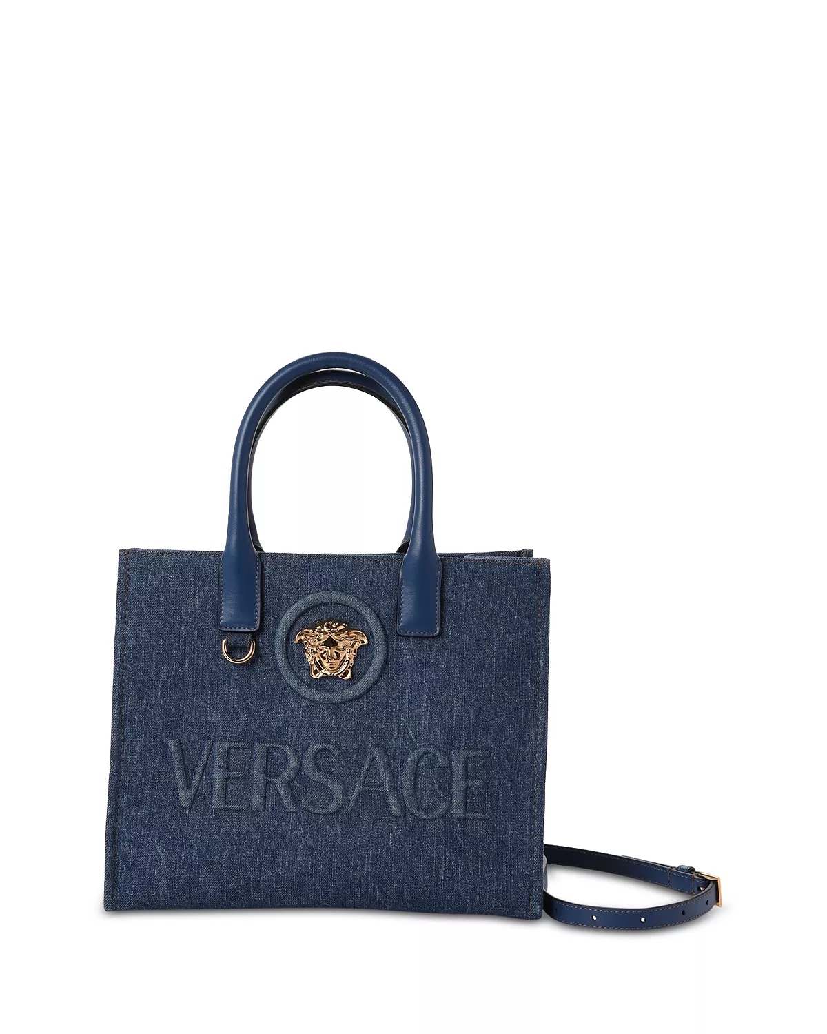 La Medusa Small Denim Tote - 1