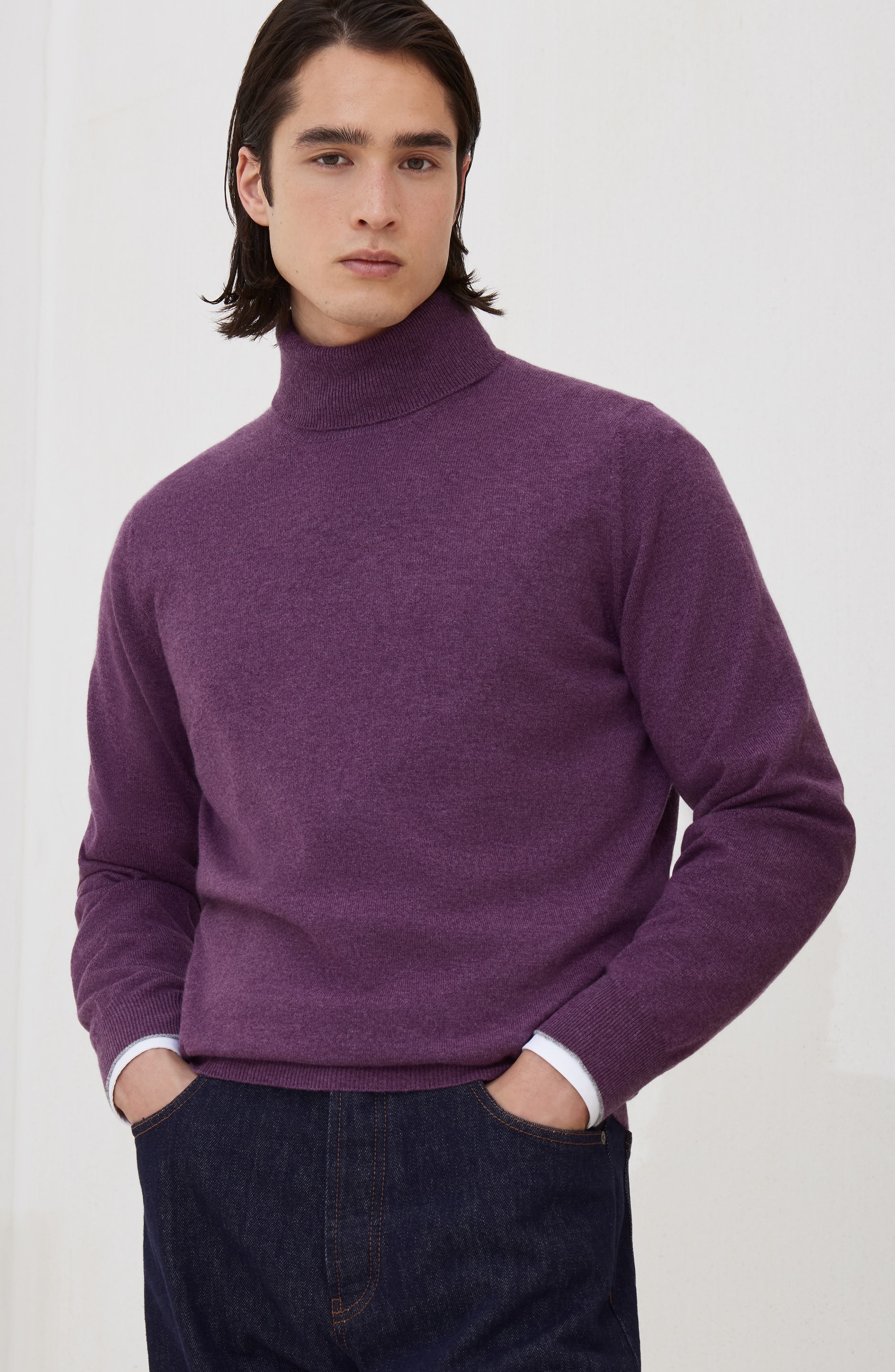 Brunello Cucinelli Turtleneck sweater in Purple at Nordstrom - 2