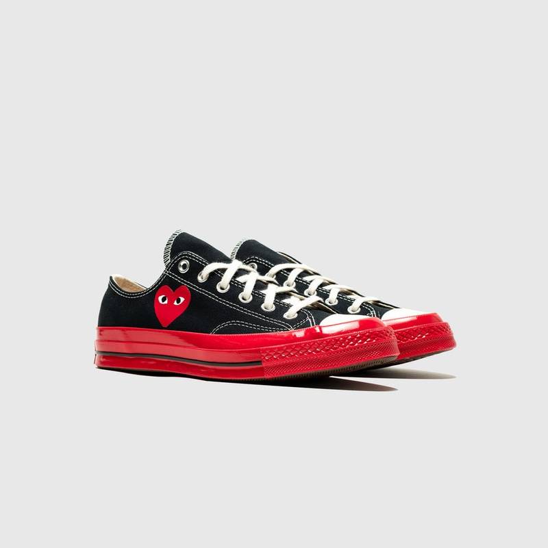Comme des Garçons PLAY CHUCK TAYLOR ALL-STAR '70 OX "BLACK RED" outlook