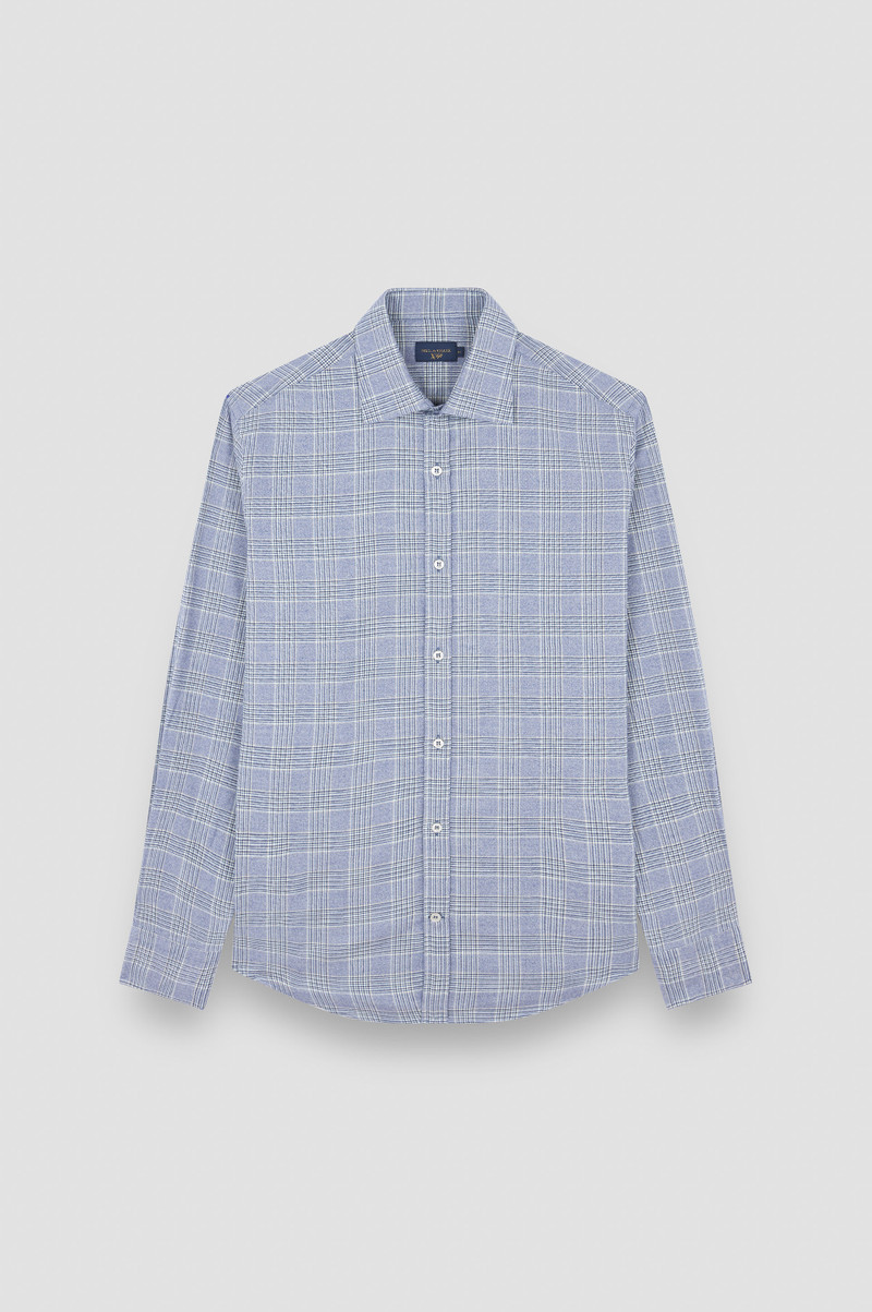 X-SOFT COTTON SHIRT WITH CHECKERED PATTERN 1
