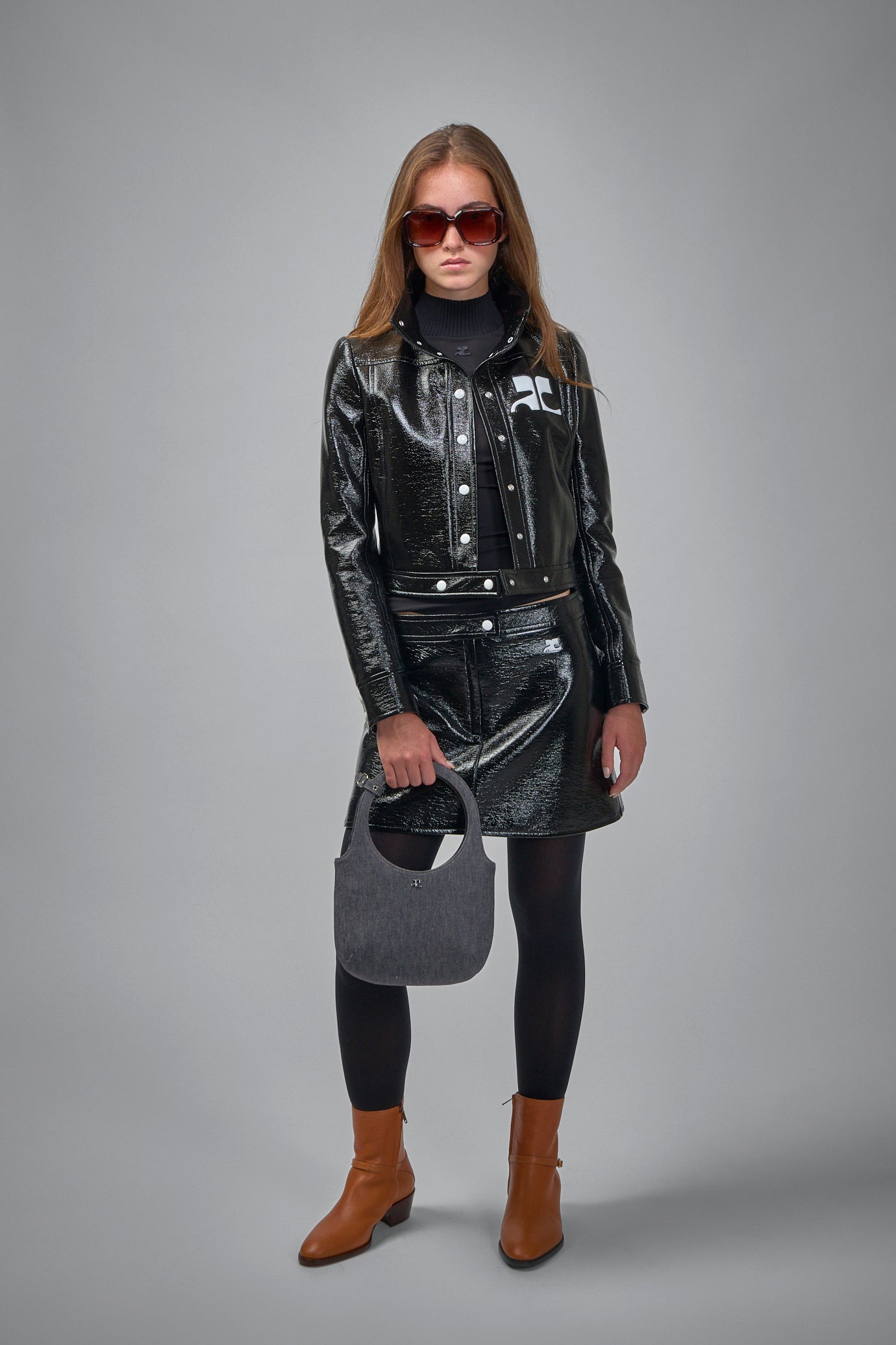 Reedition Vinyl Mini Skirt - 2