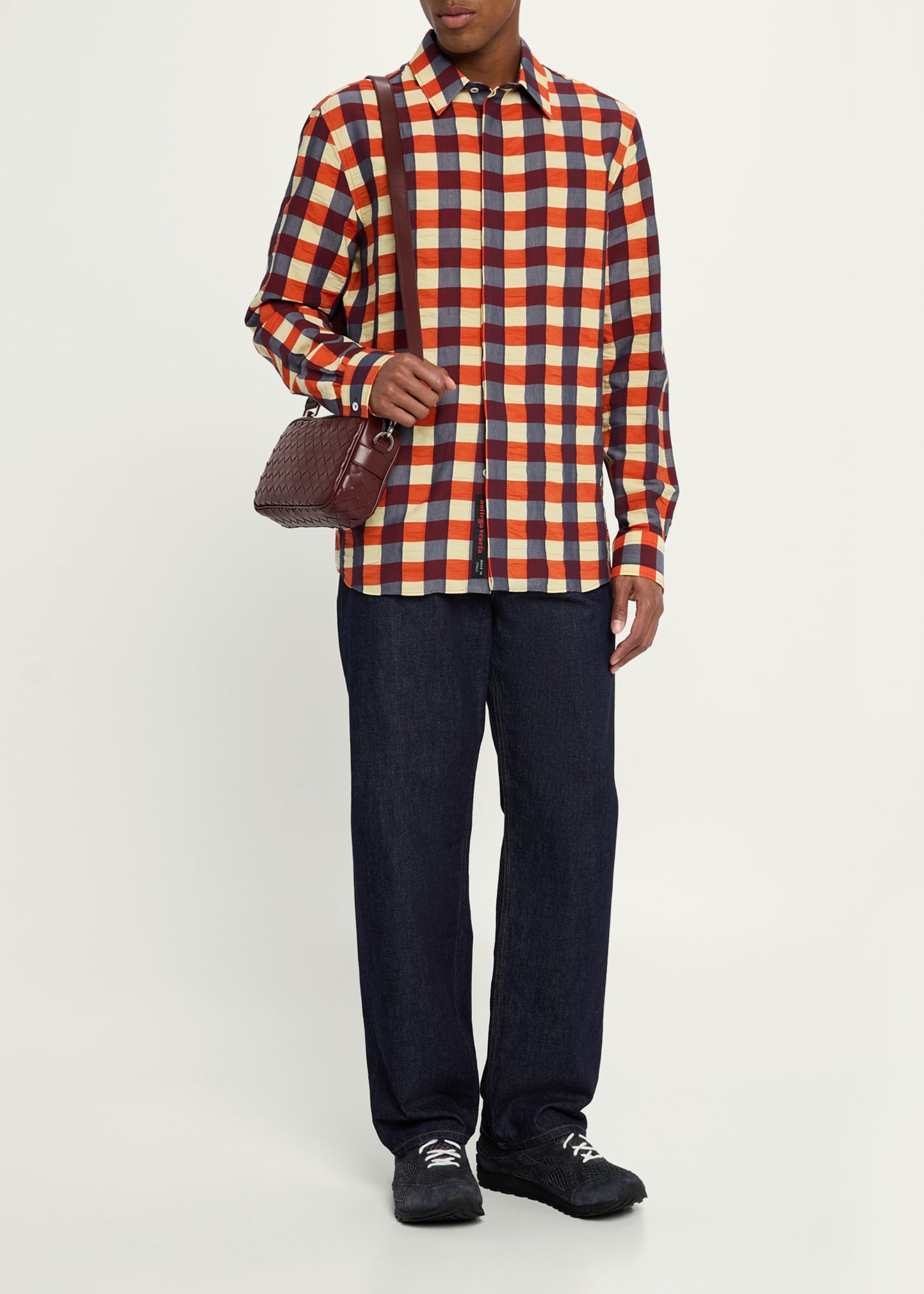 Men's Intrecciato Small Crossbody Bag - 6