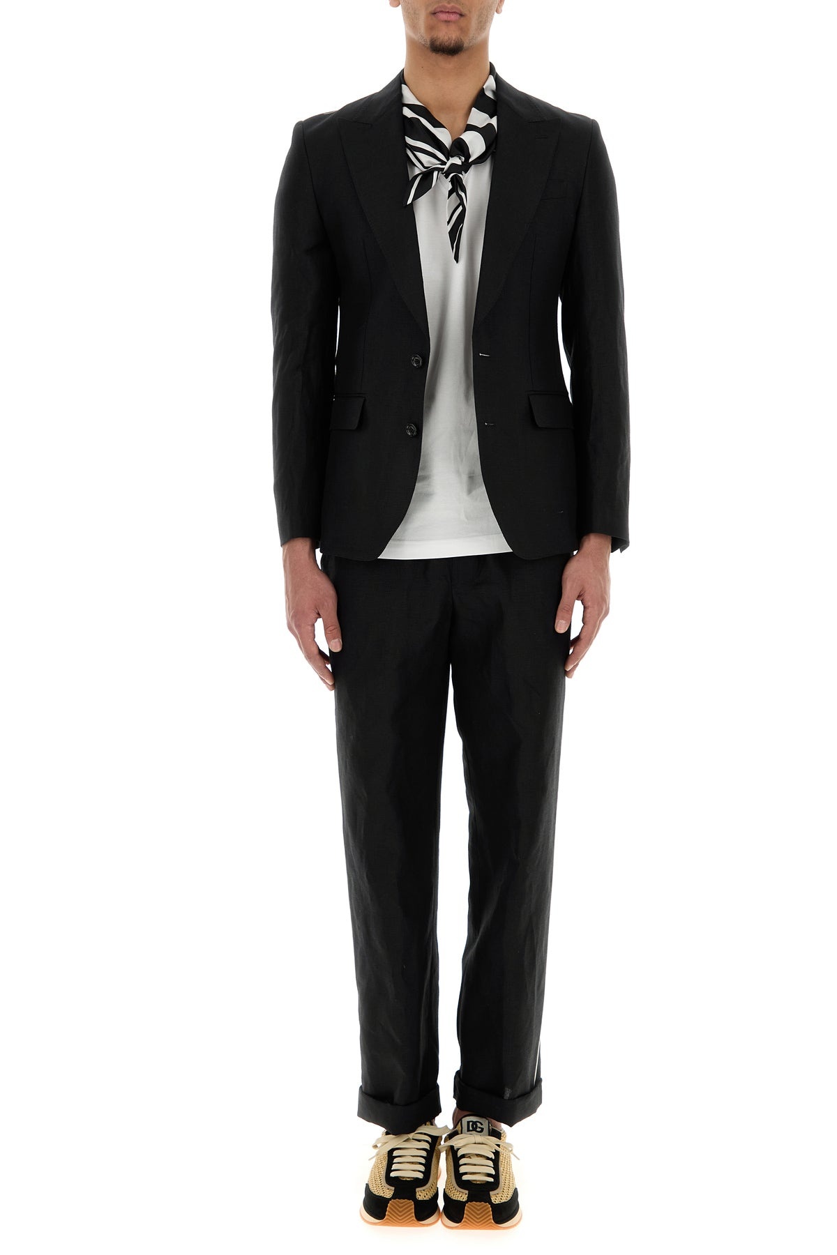 Black linen blazer - 6