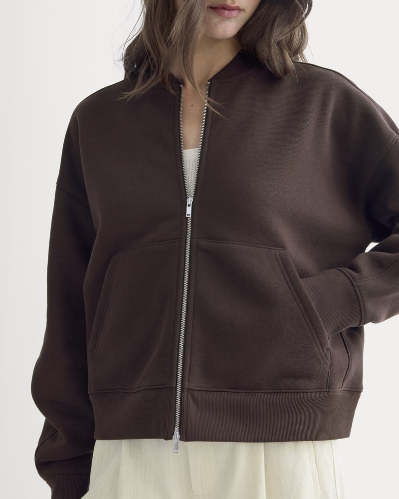 LUXE FLEECE BOMBER JACKET 4