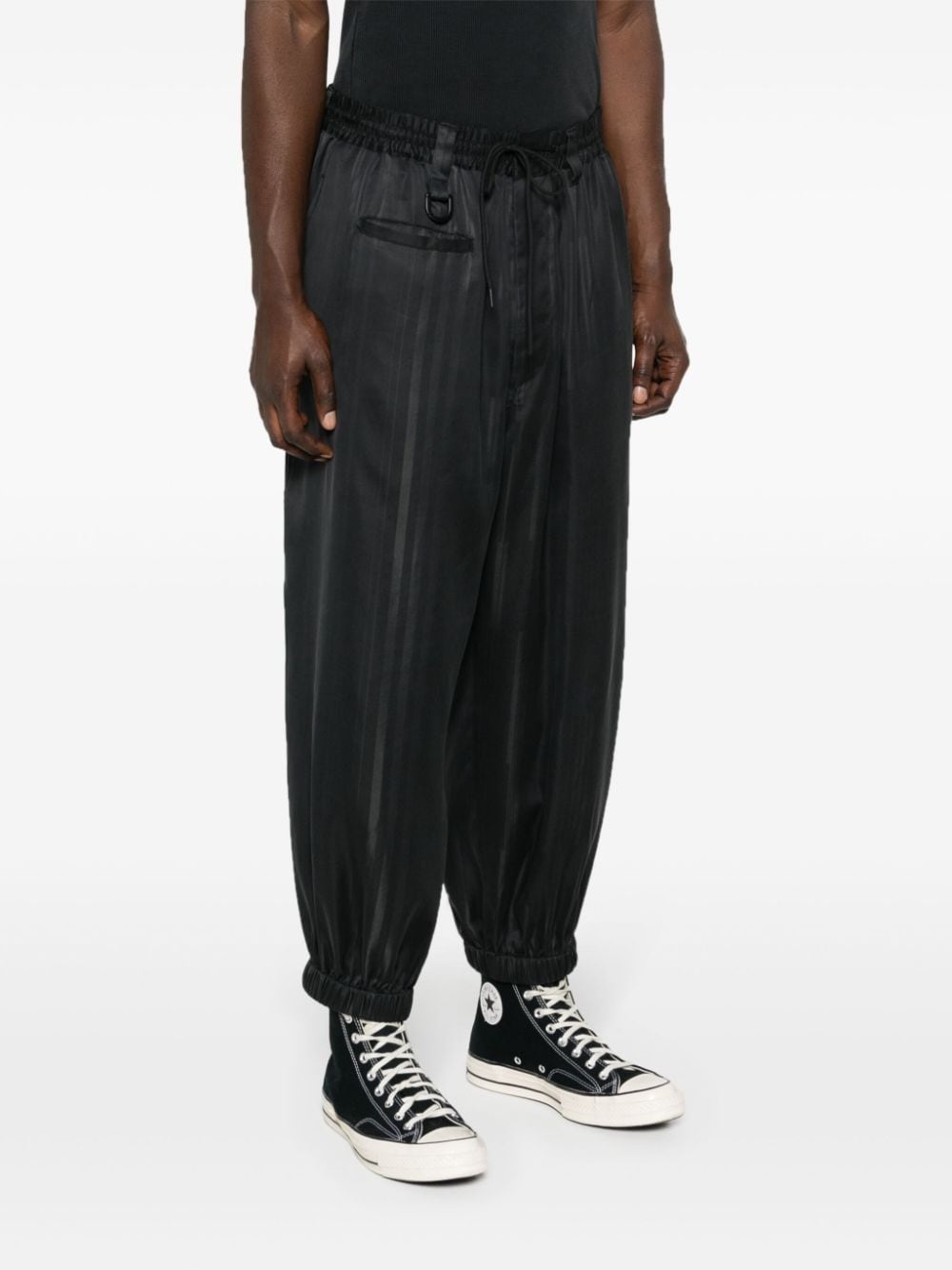 striped tapered trousers - 3