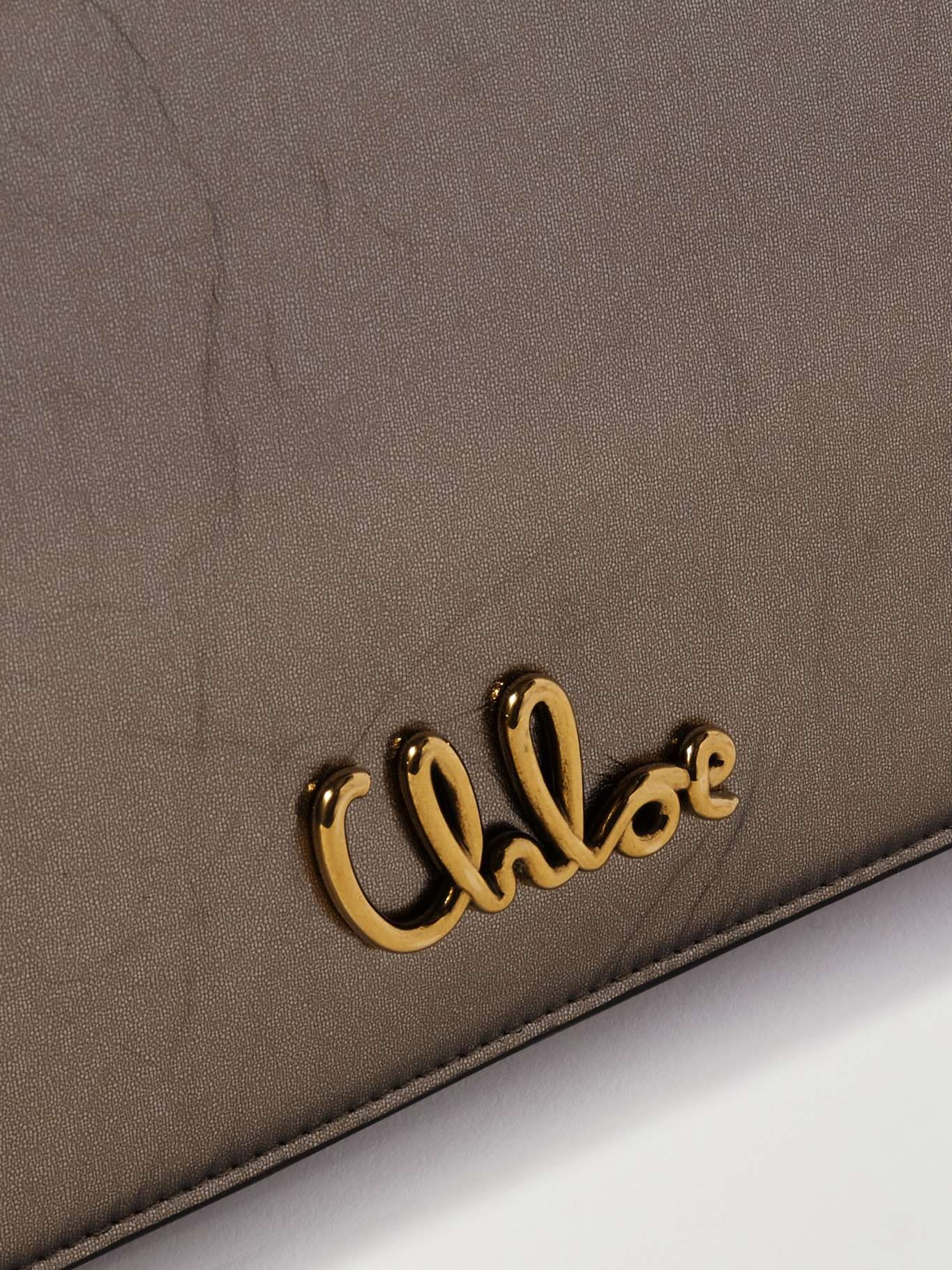 Iconic embellished metallic textured-leather shoulder bag Metallic - 4