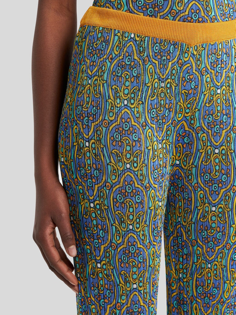 Etro PRINTED KNIT TROUSERS outlook