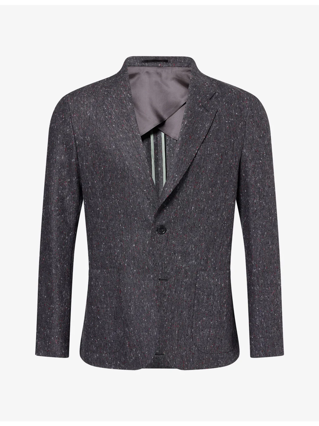 Donegal Single-Breasted Wool Blazer - 1