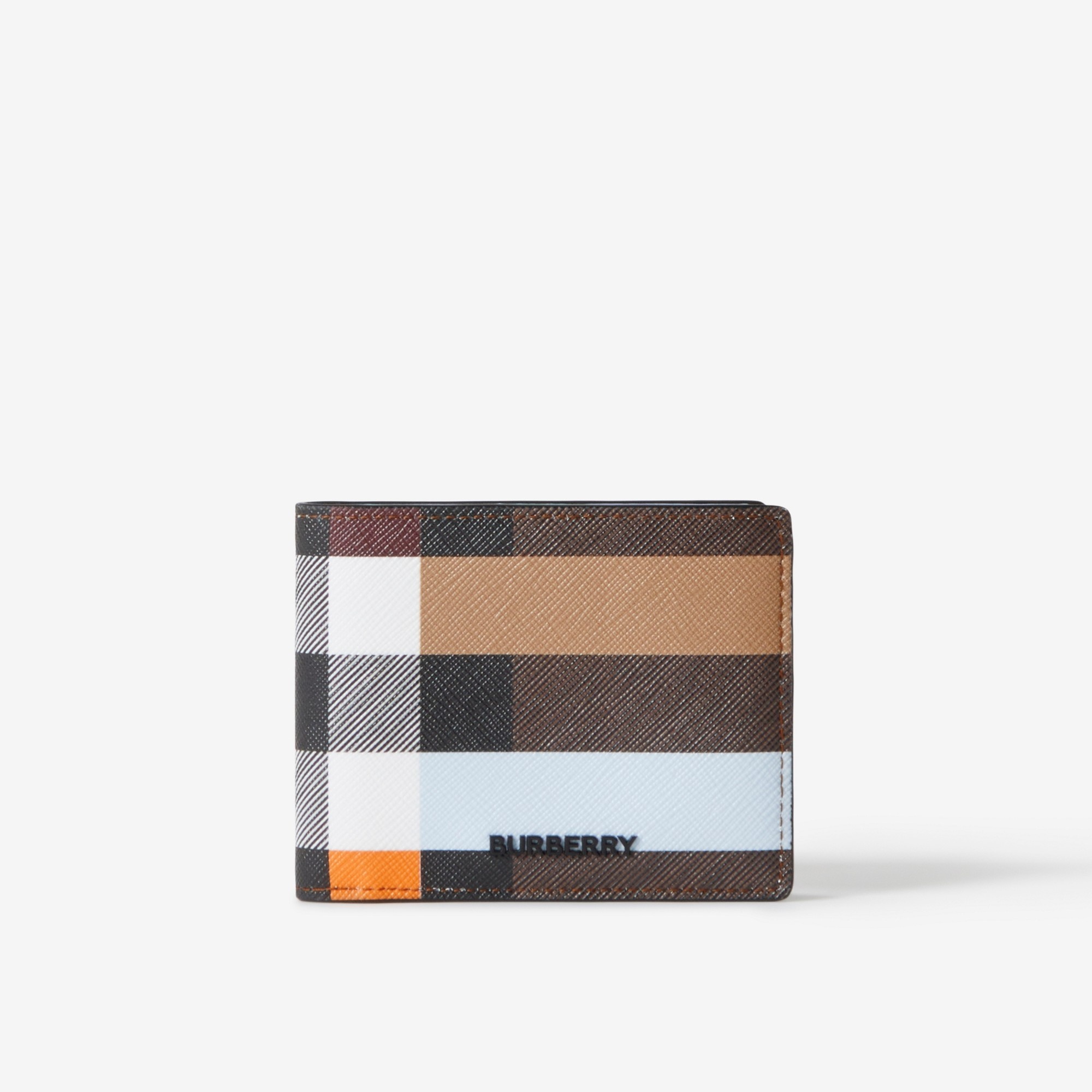 Colour Block Check Slim Bifold Wallet - 1