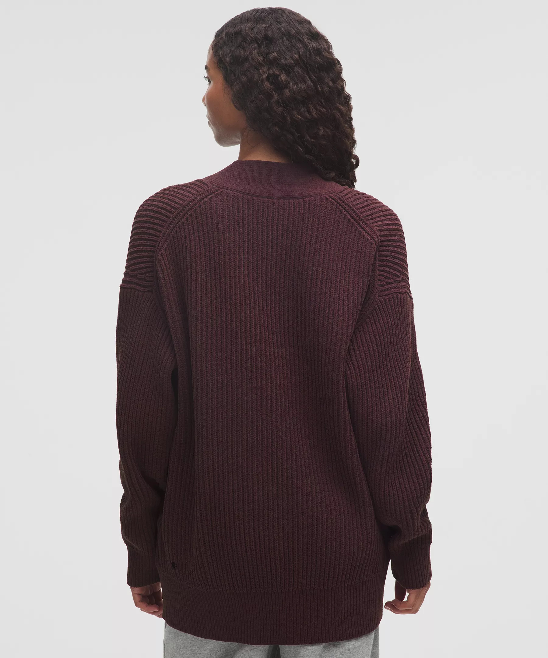 Knit Button-Front Cardigan - 3