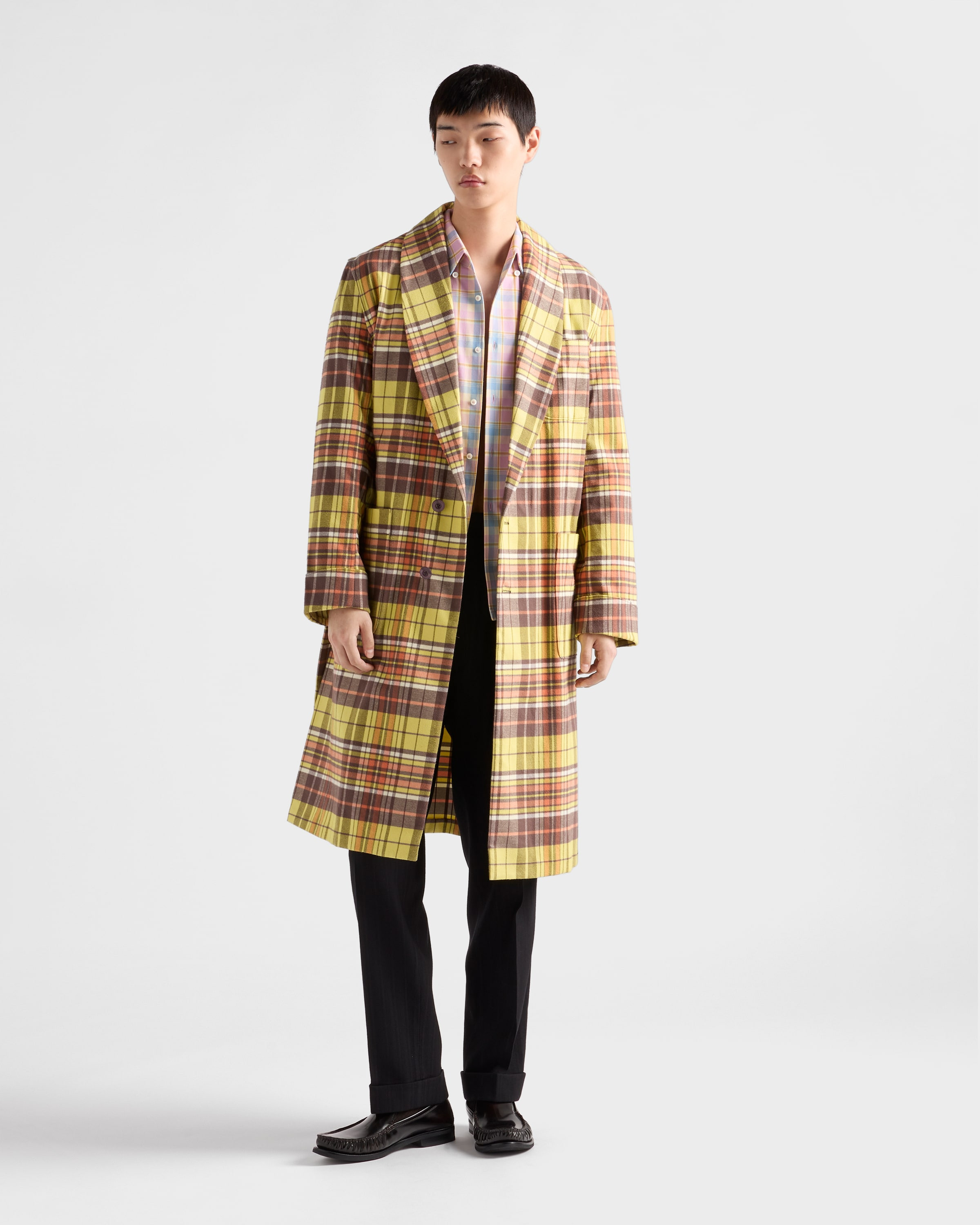 Checked cotton button-down shirt - 2