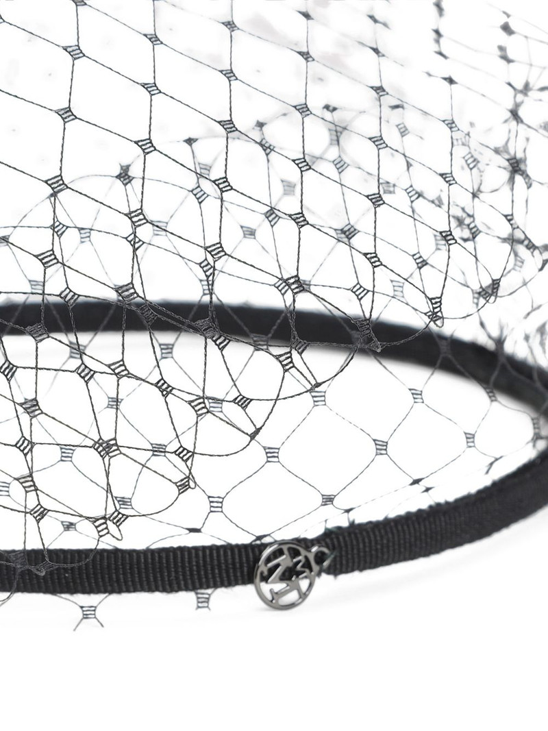 MAISON MICHEL veil-detail hair band outlook