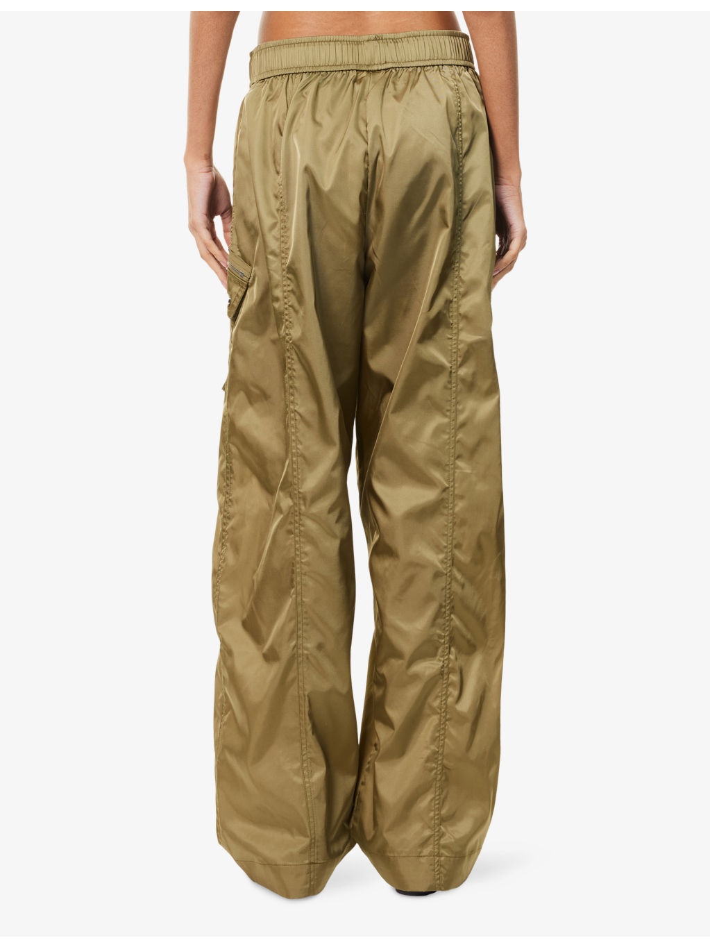 Elasticated Patch-Pocket Shell Trousers - 4