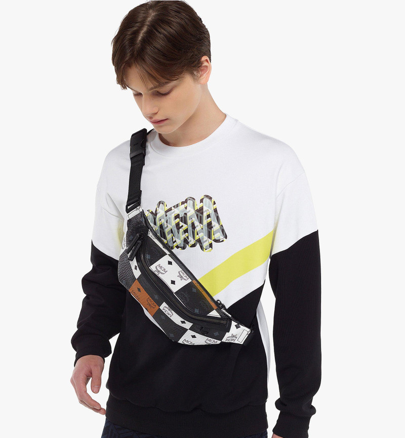 MCM Fursten Belt Bag in Checkerboard Visetos outlook