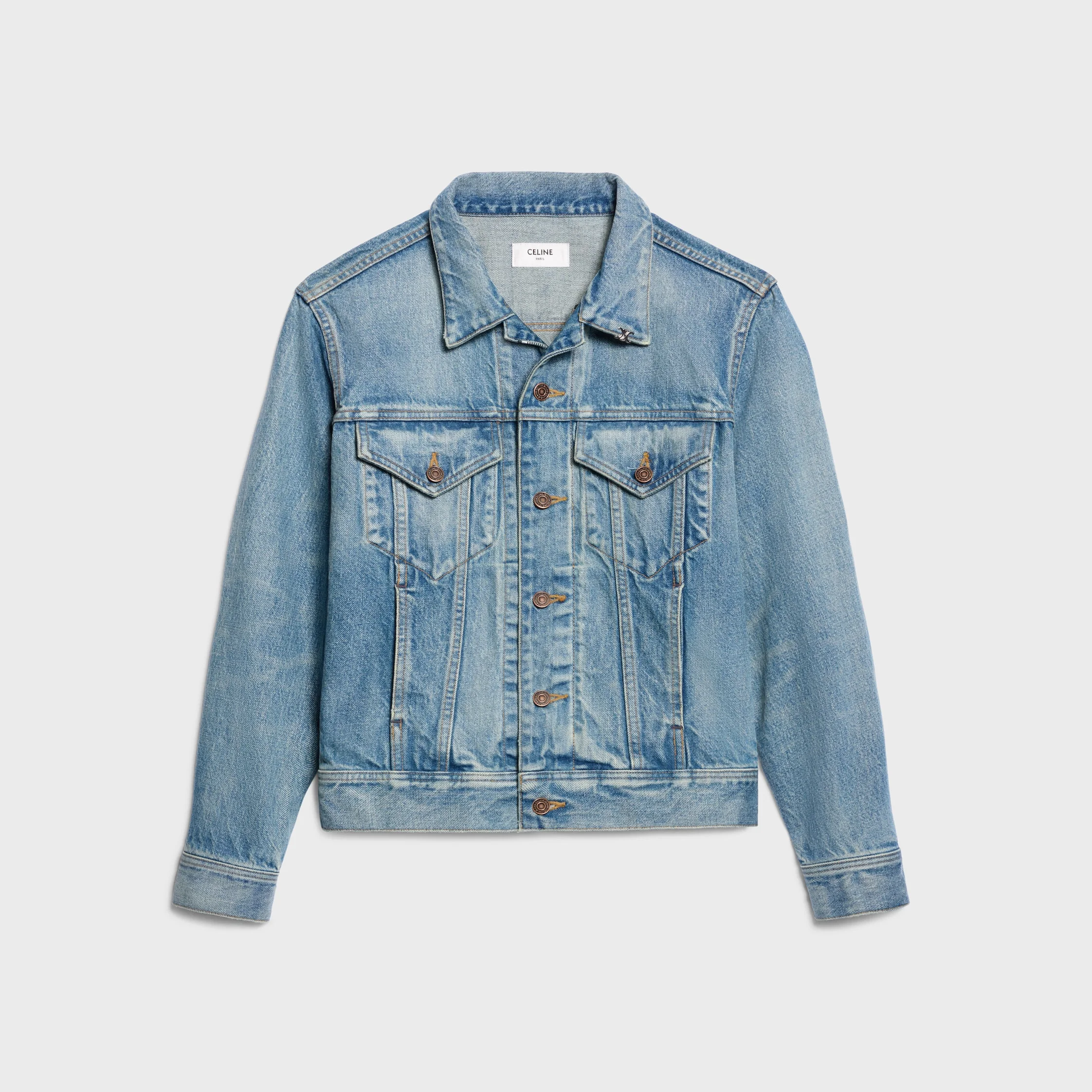 trucker jacket IN cotton denim - 1