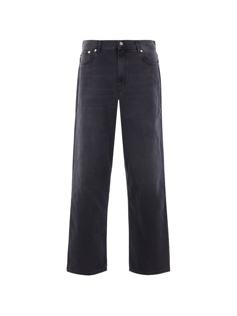 button-fastening five-pocket jeans 1