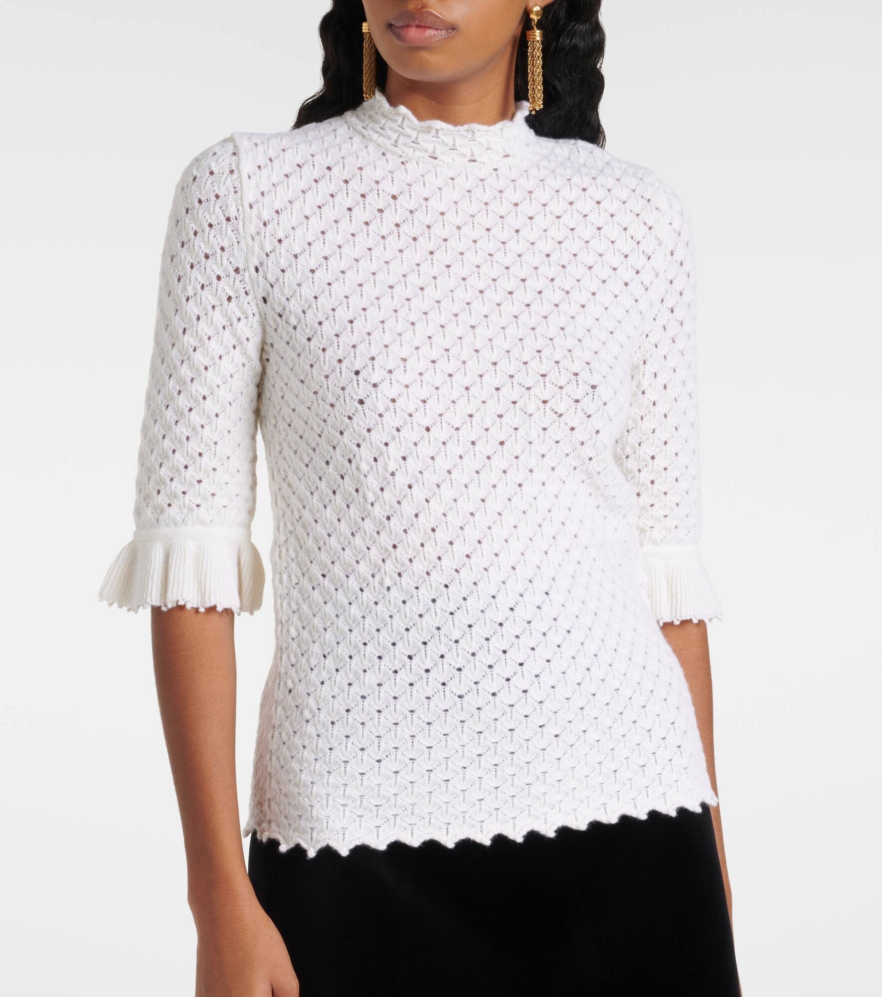 Wool and cashmere sweater - 6
