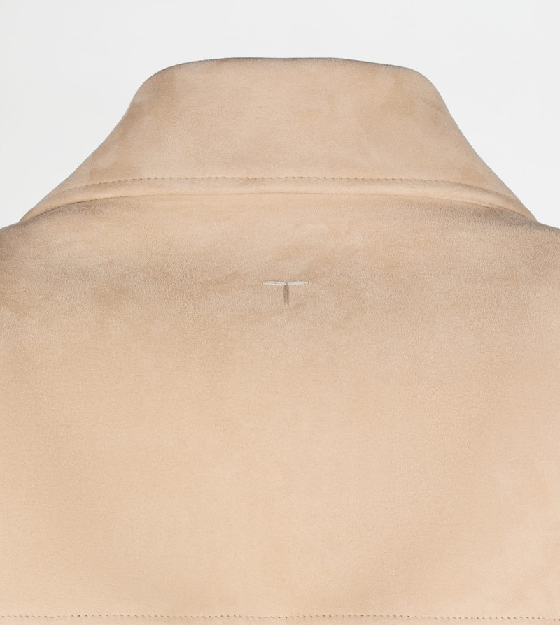 COAT IN PASHMY SUEDE - BEIGE 3