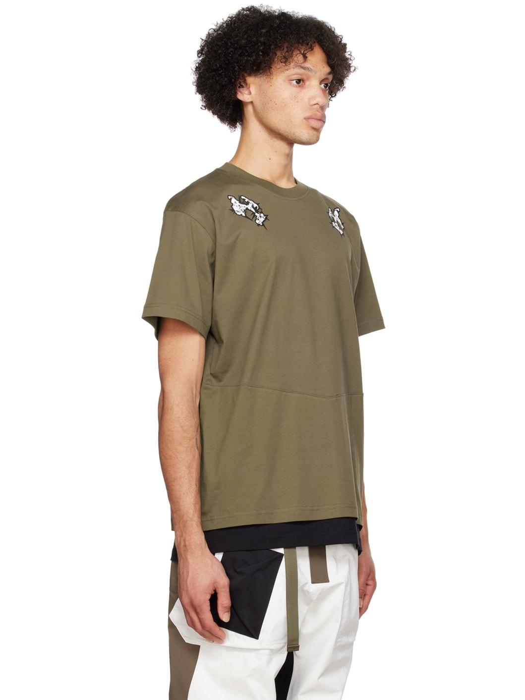 Khaki Layered T-Shirt - 2