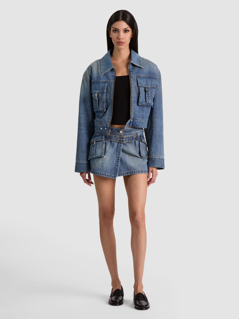 BRANDY CARGO DENIM SKIRT 3