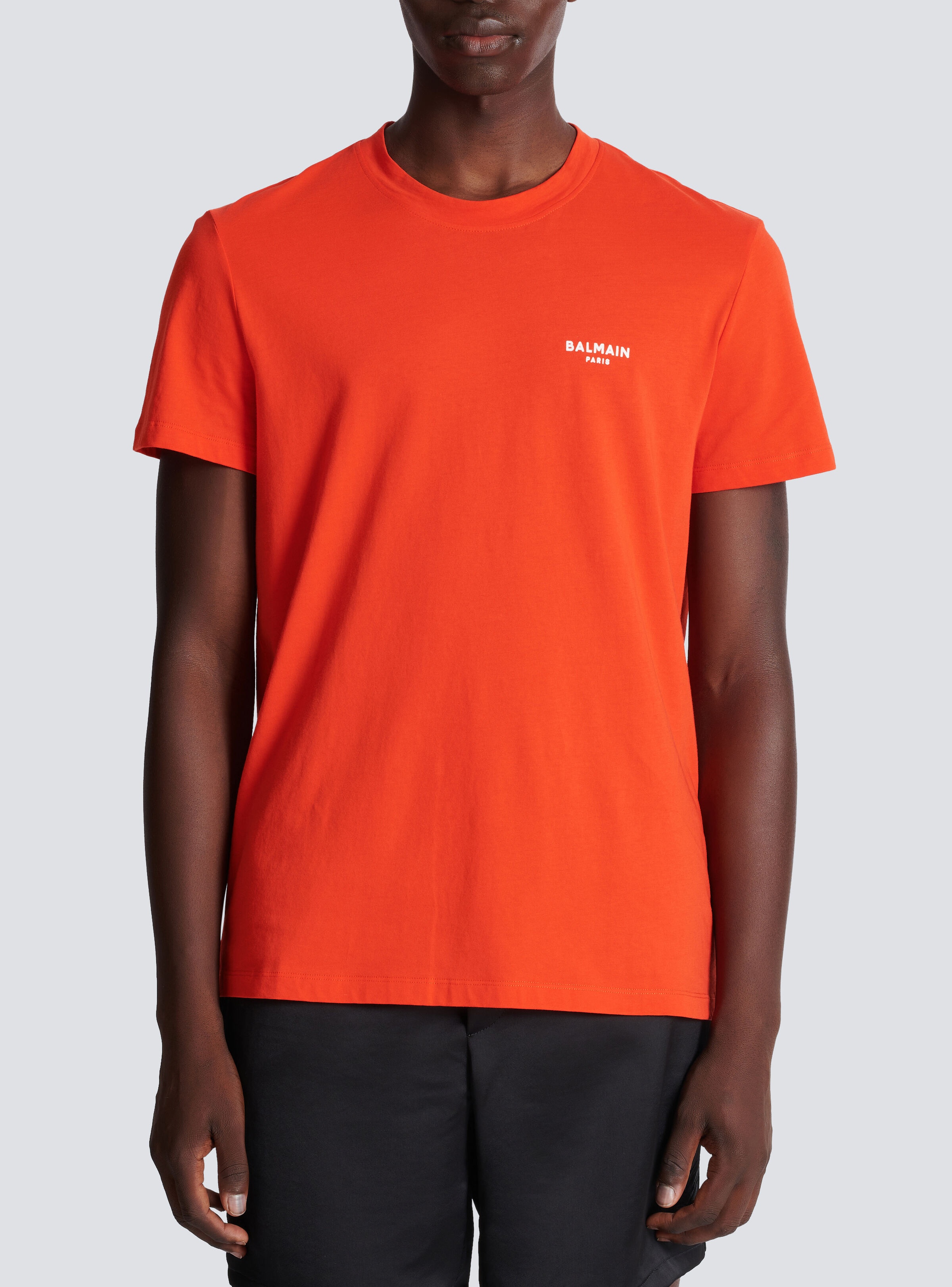 Flocked Balmain T-shirt - 5