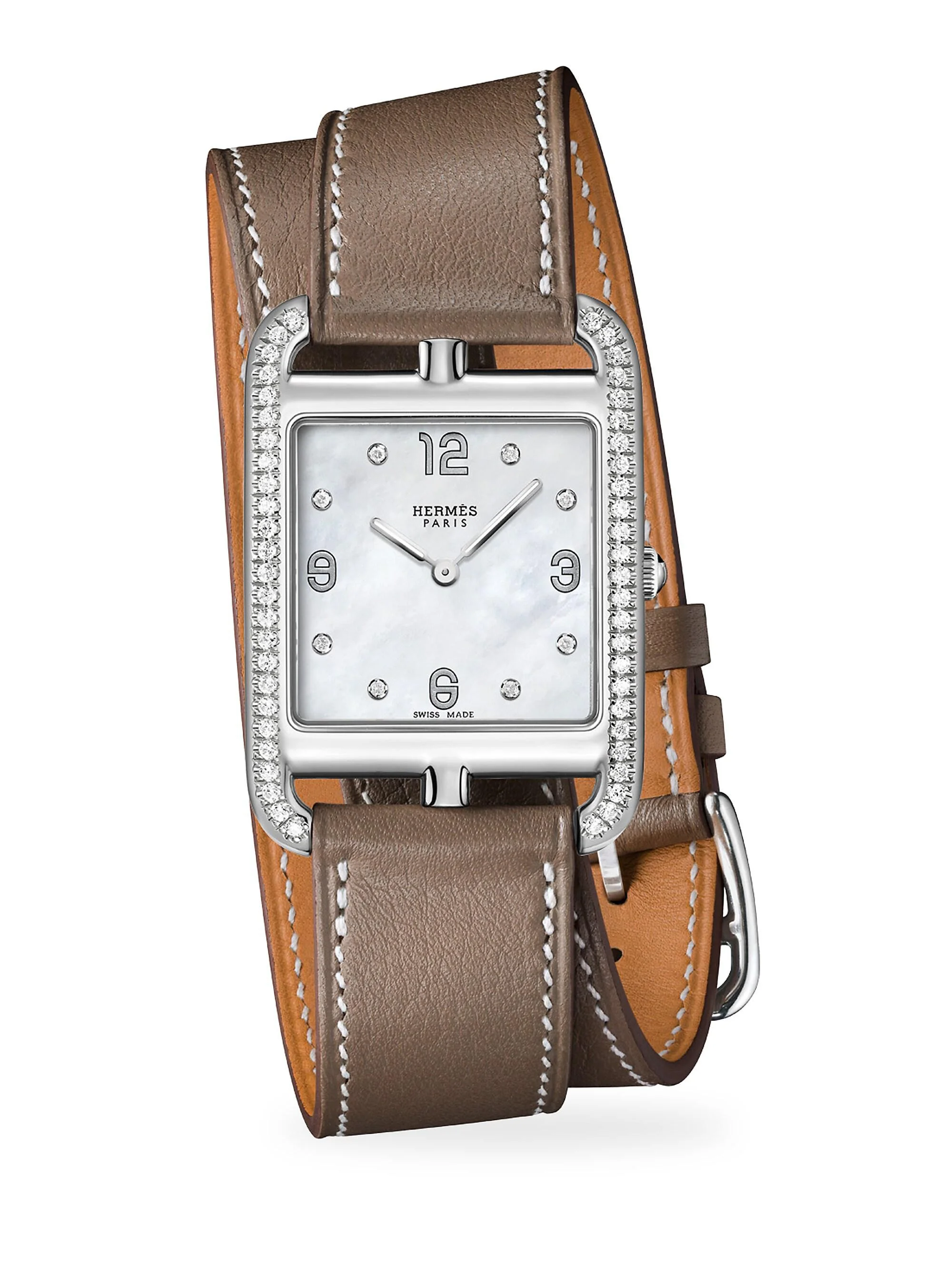Women's Cape Cod Stainless Steel, 0.61 TCW Diamond & Leather Strap Watch/29MM - 1