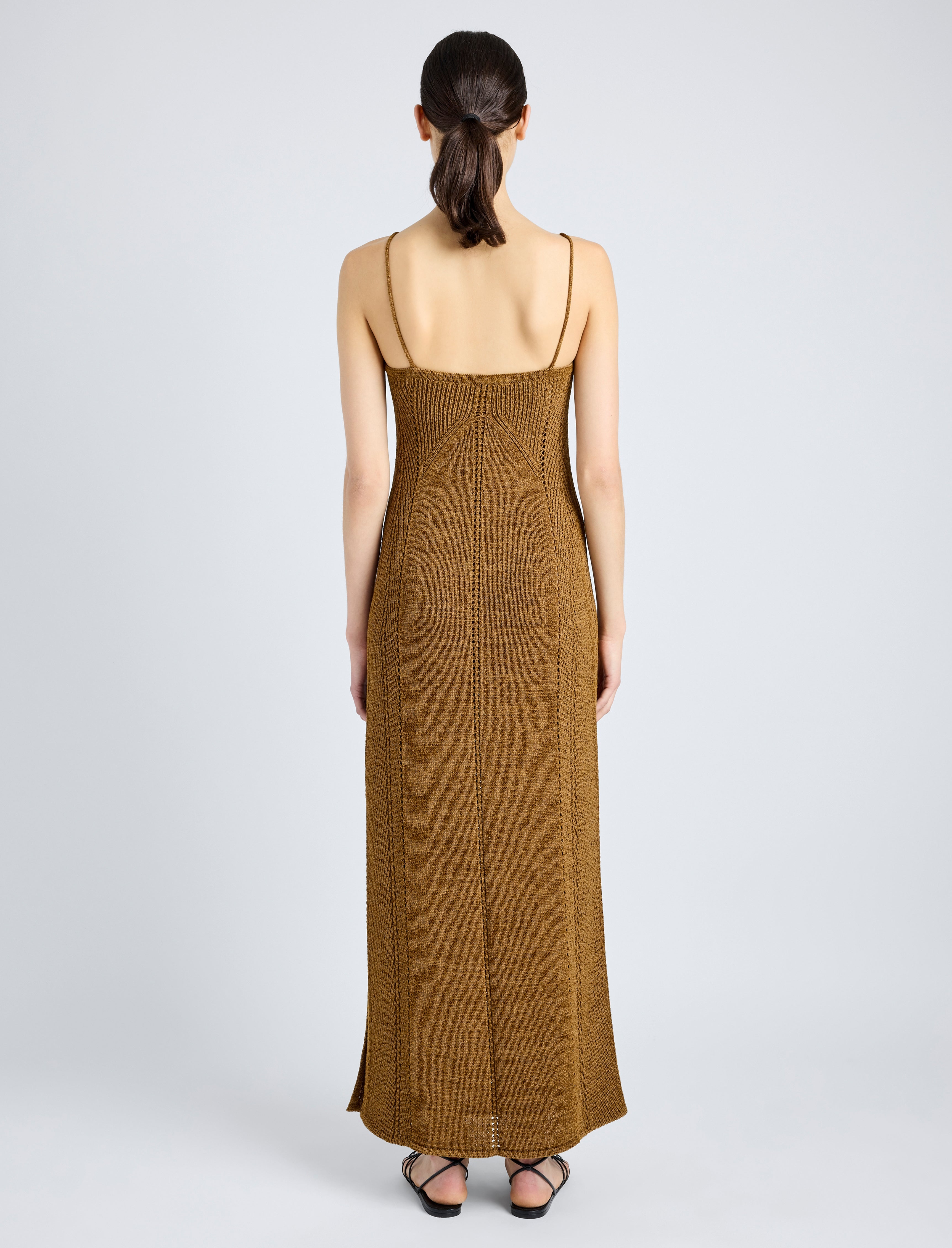 Suki Dress in Viscose Ribbon Knit - 4
