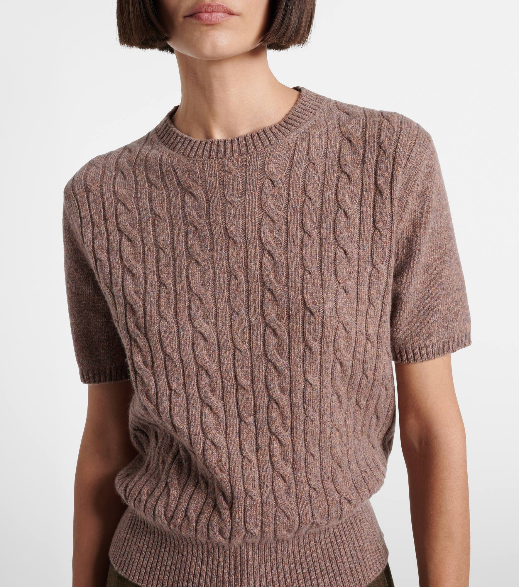 Treccia cable-knit cashmere sweater - 5
