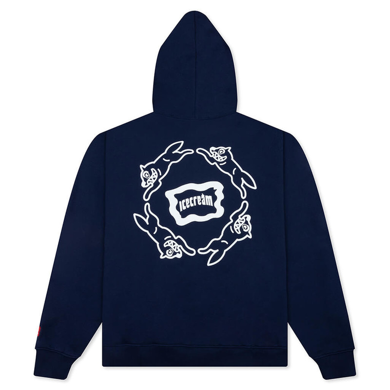 ICECREAM LOOP HOODIE - BLACK IRIS outlook