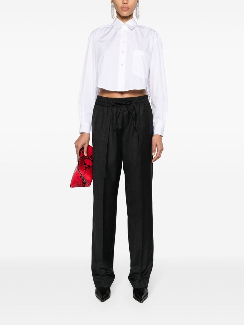 Fleora cropped poplin shirt - 2