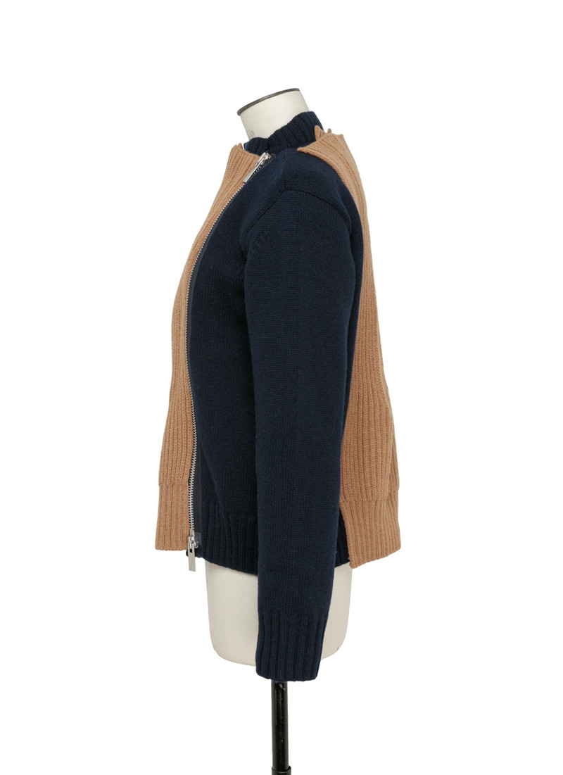 sacai Wool Knit Blouson outlook