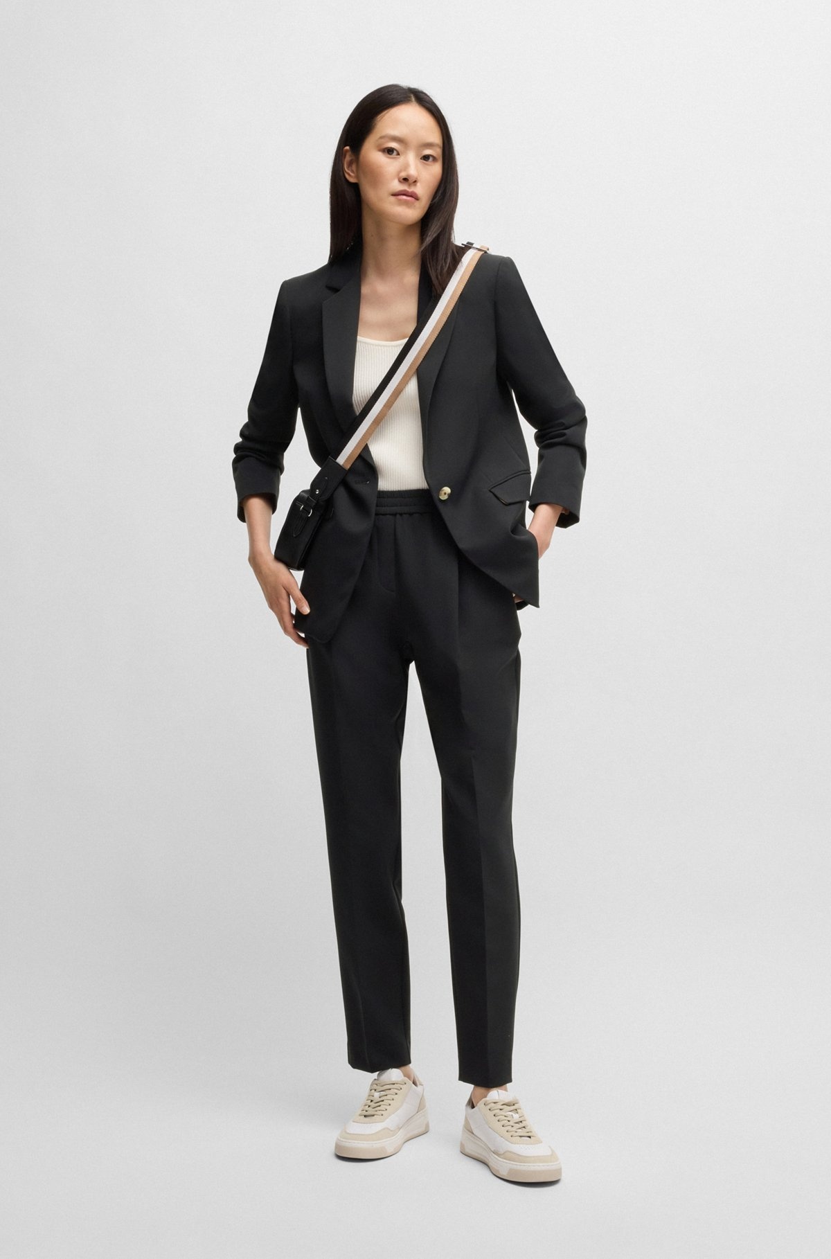 FORMAL TROUSERS IN STRETCH FABRIC - 3