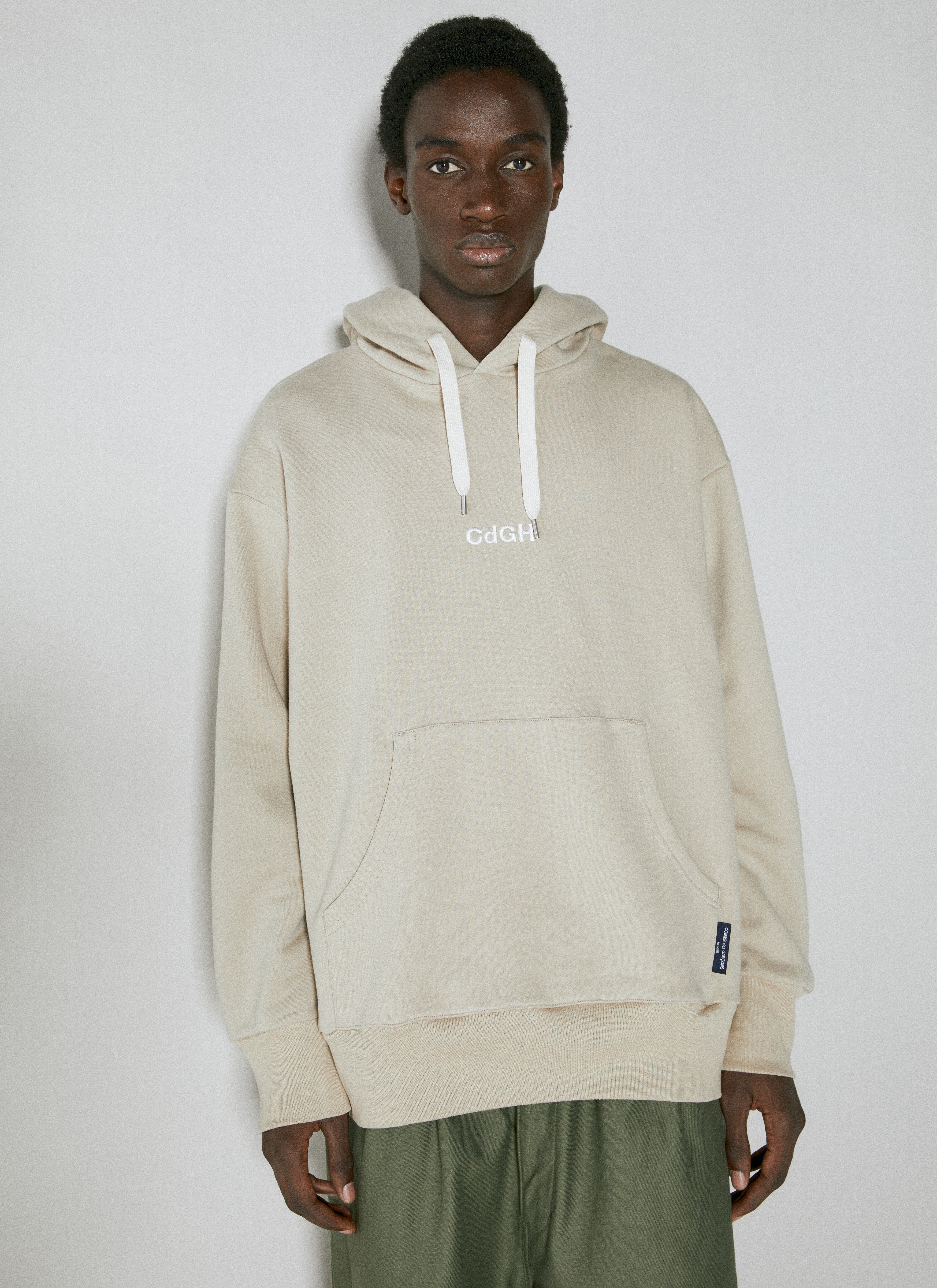 Logo Embroidery Hooded Sweatshirt - 2