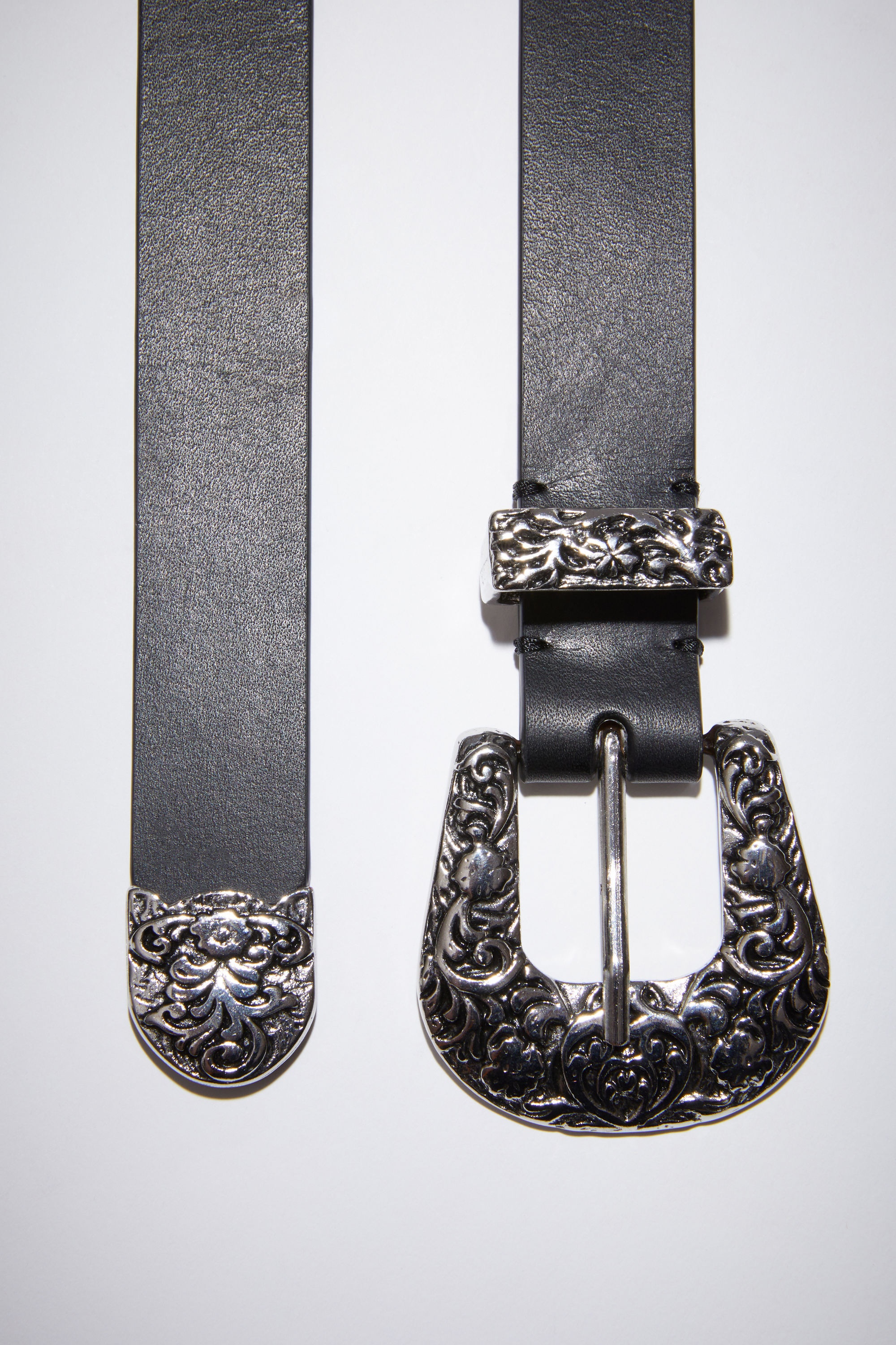 Baroque buckle belt - Black - 3