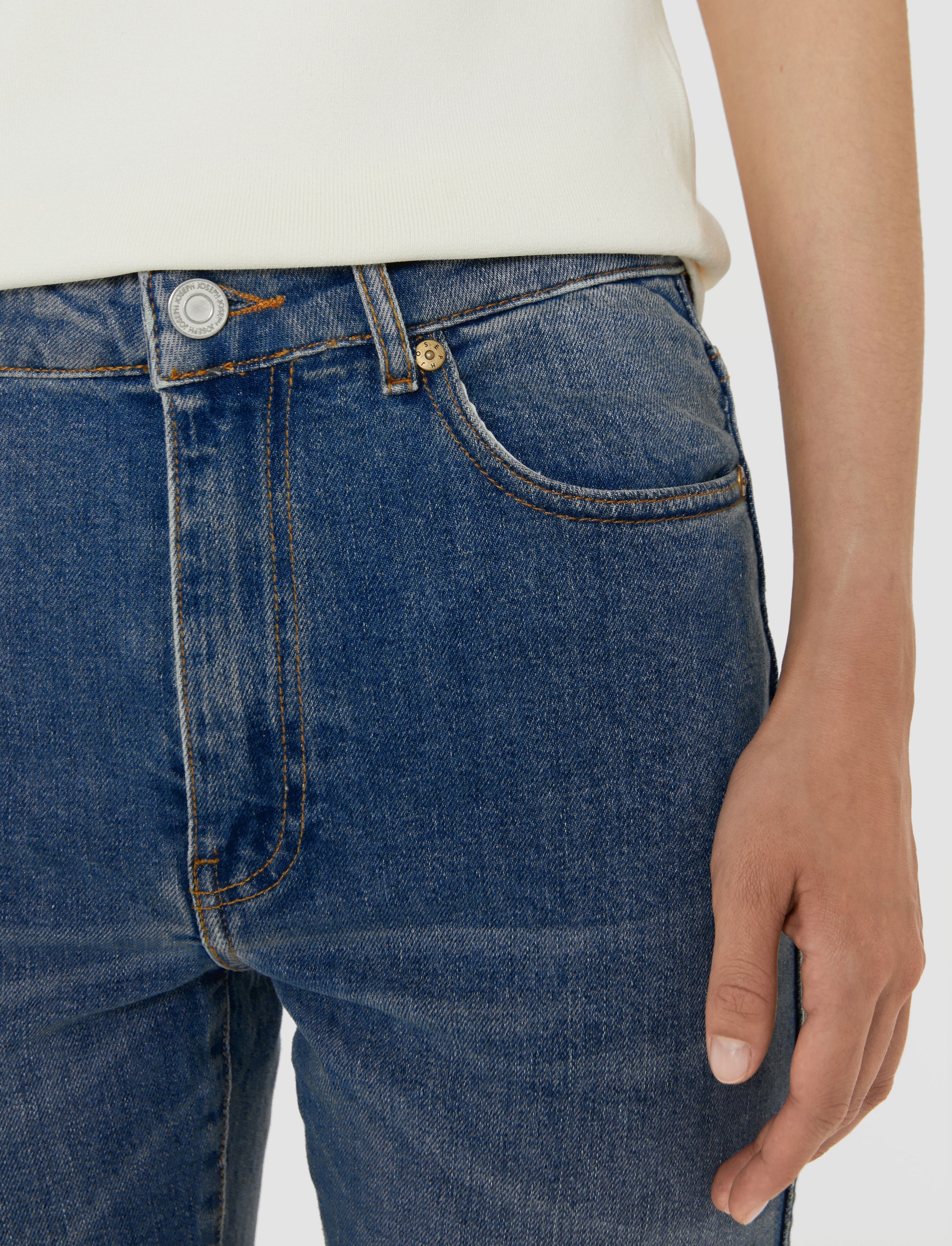 Denim Stretch York Trousers - 4