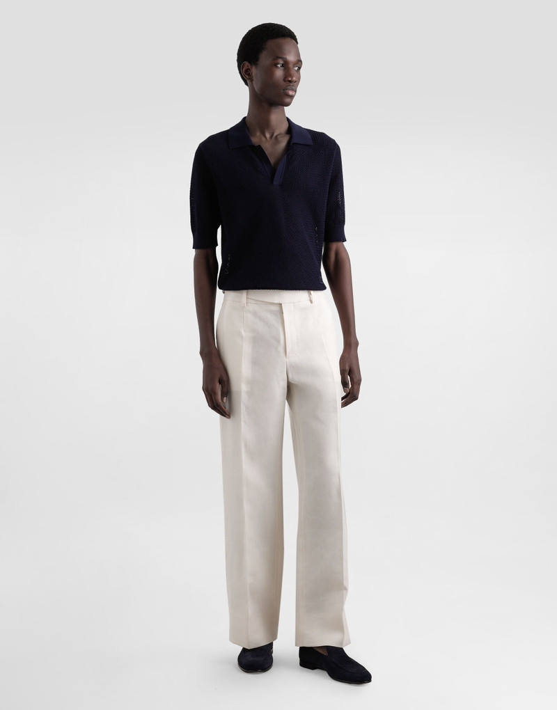 Dolce & Gabbana Micro-pattern cotton polo shirt outlook