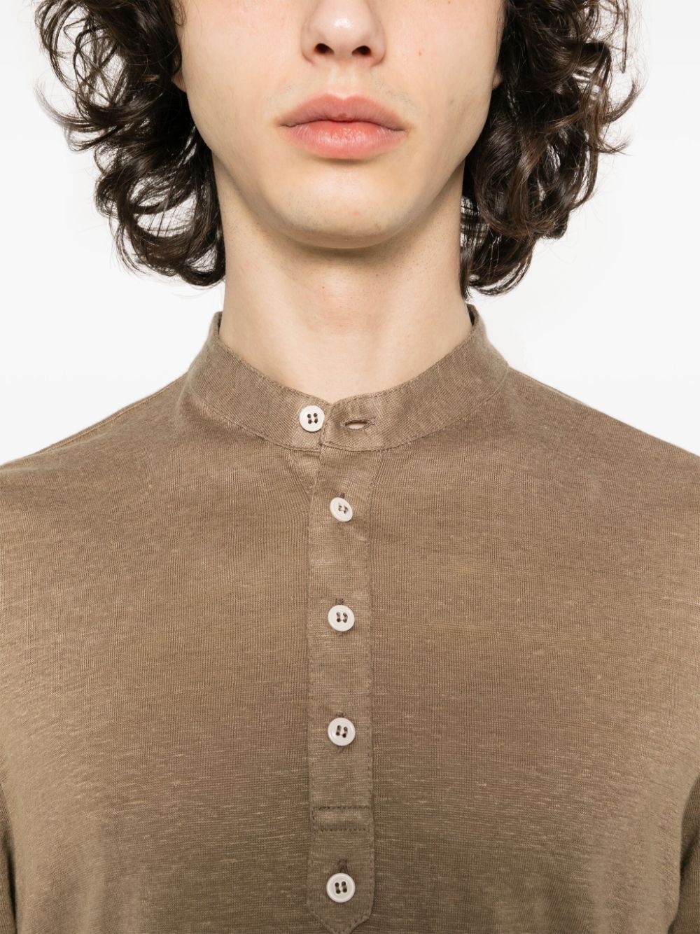 fine-knit slub T-shirt - 5