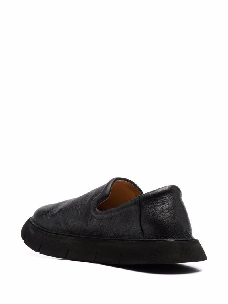 slip-on leather loafers - 4