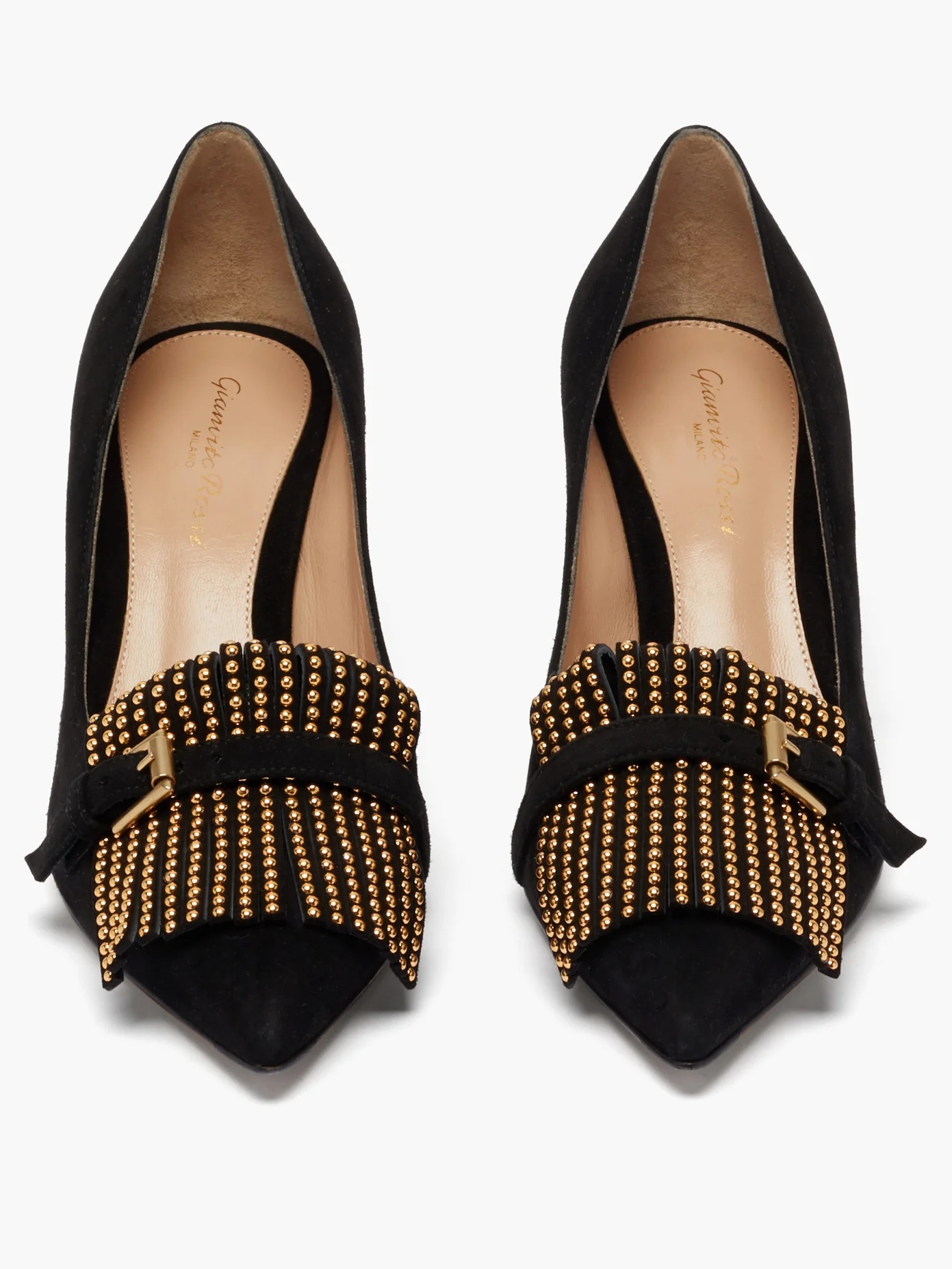 Danielle 70 fringed point-toe suede pumps - 4