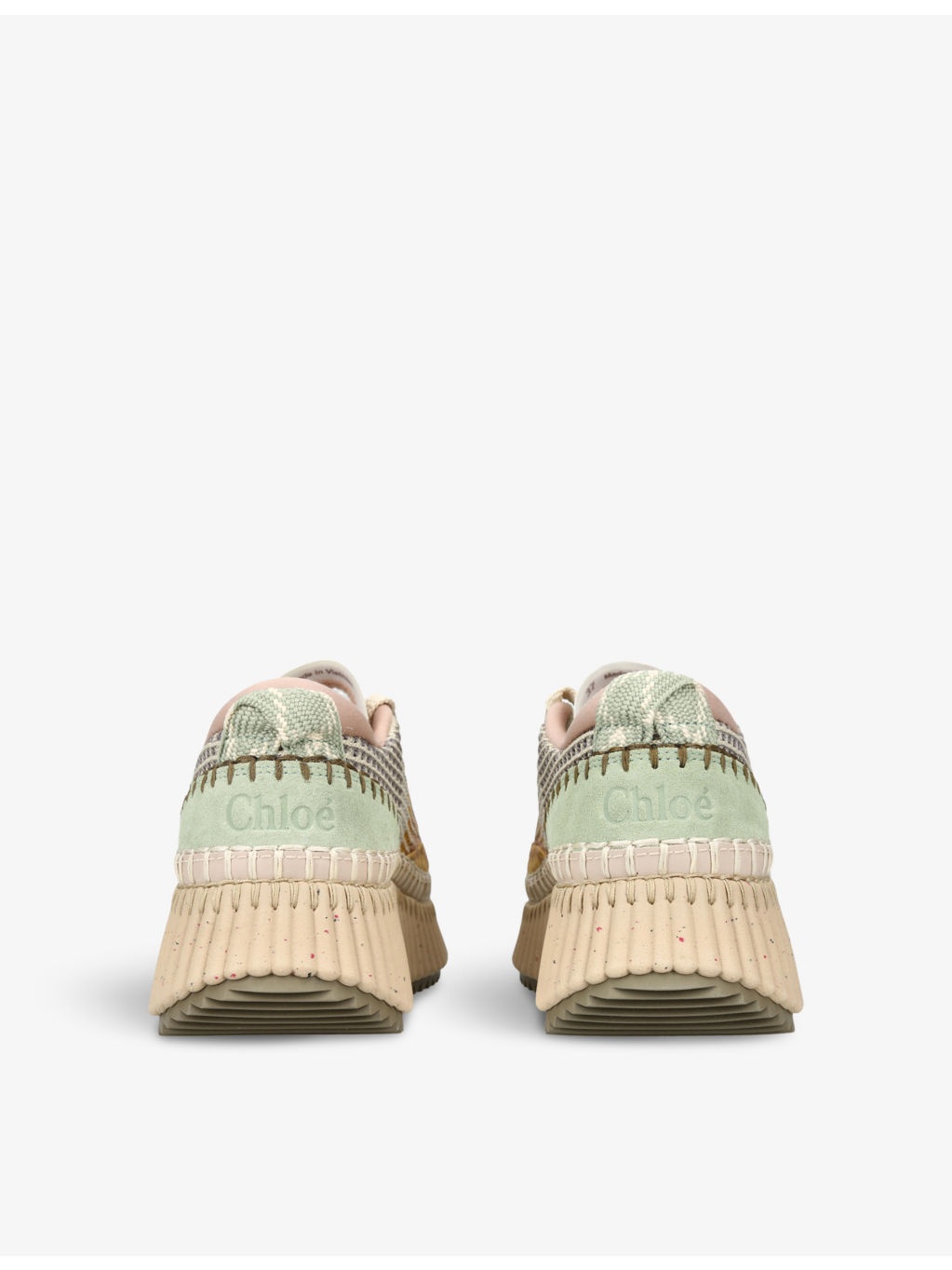 Nama Runner low-top mesh and woven trainers - 4
