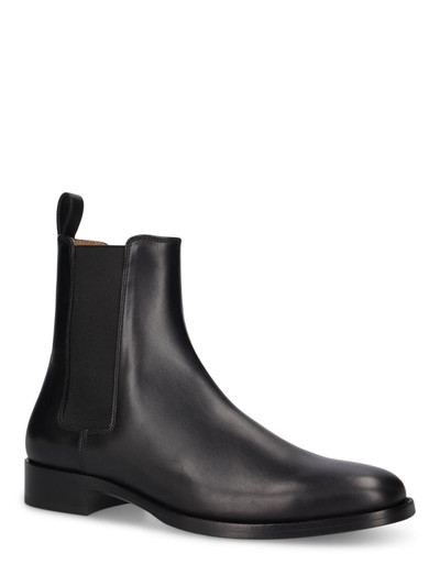 The Row Dallas leather boots outlook