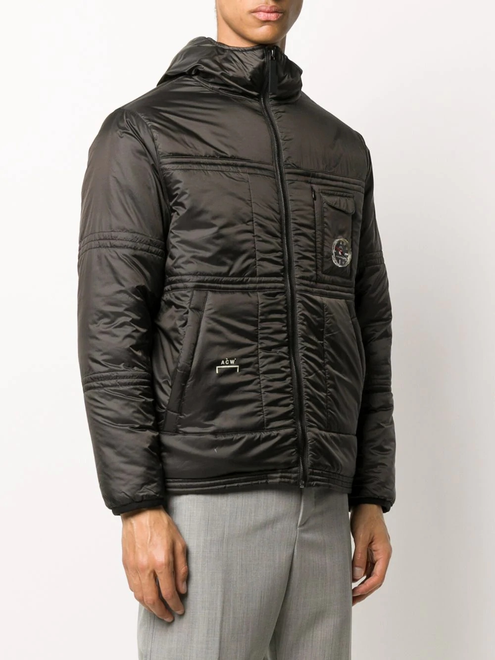 quilted compass insert jacket - 3