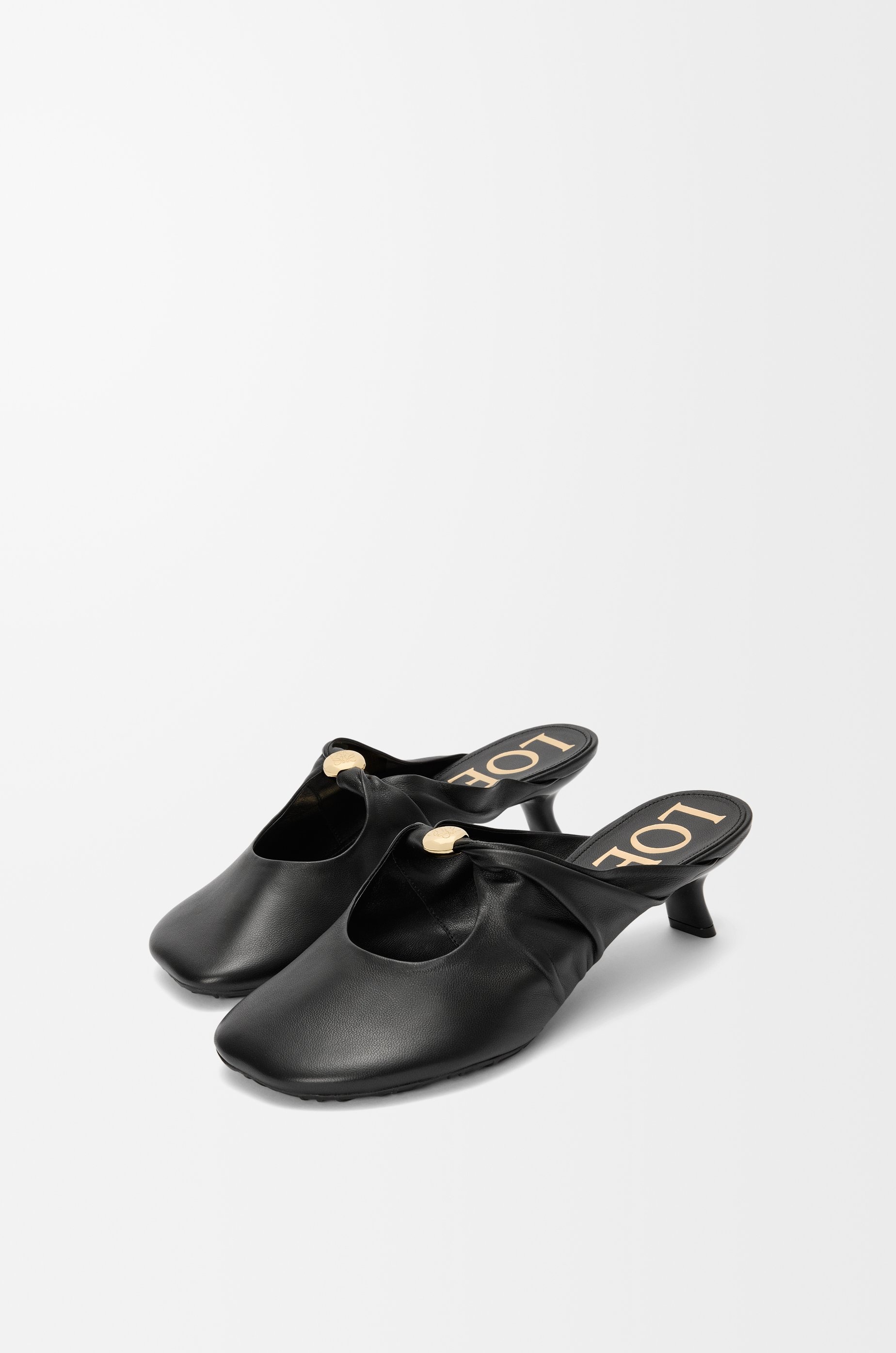 Pebble Soft mule in nappa lambskin - 3