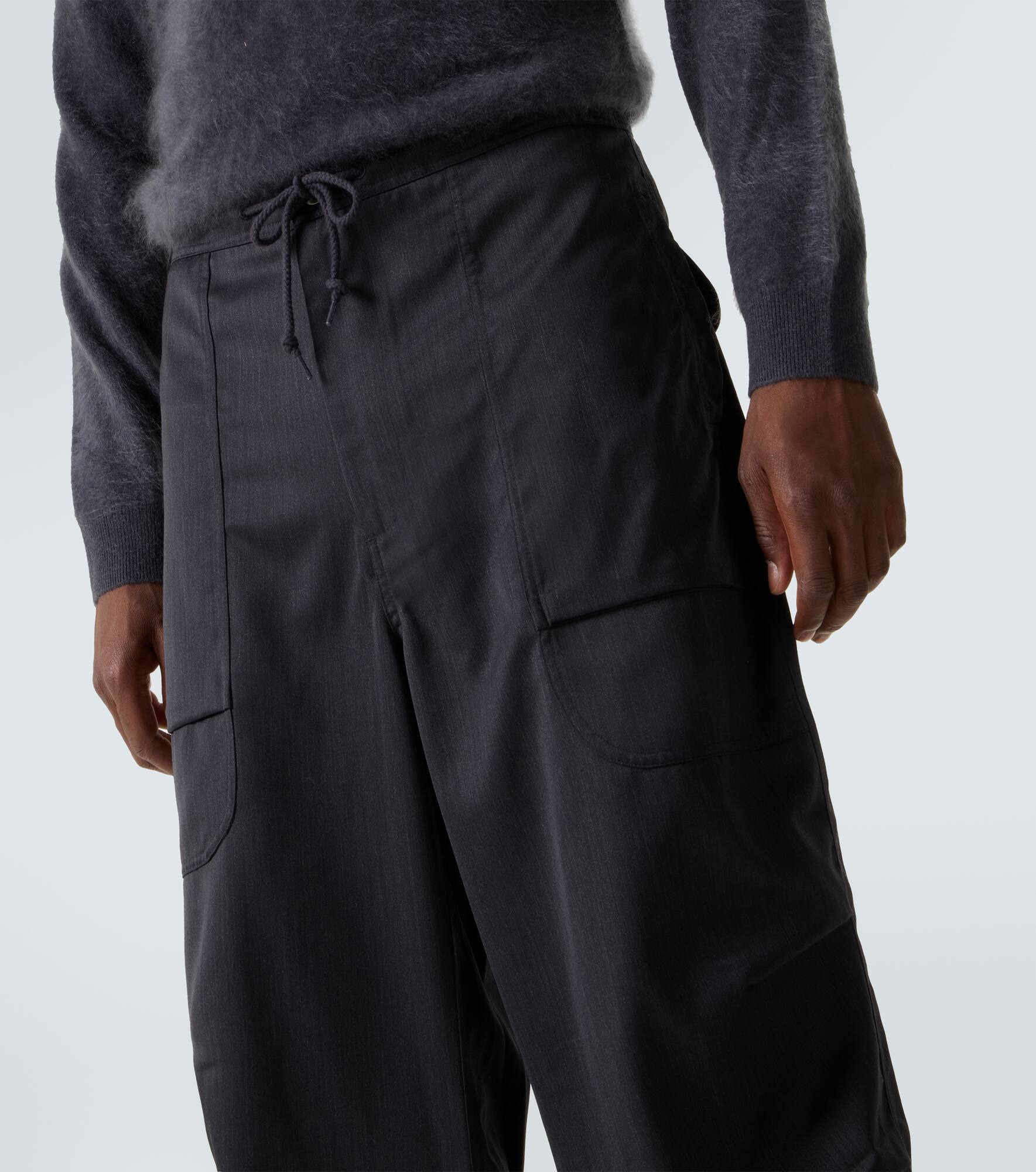Mid-rise cargo pants - 5