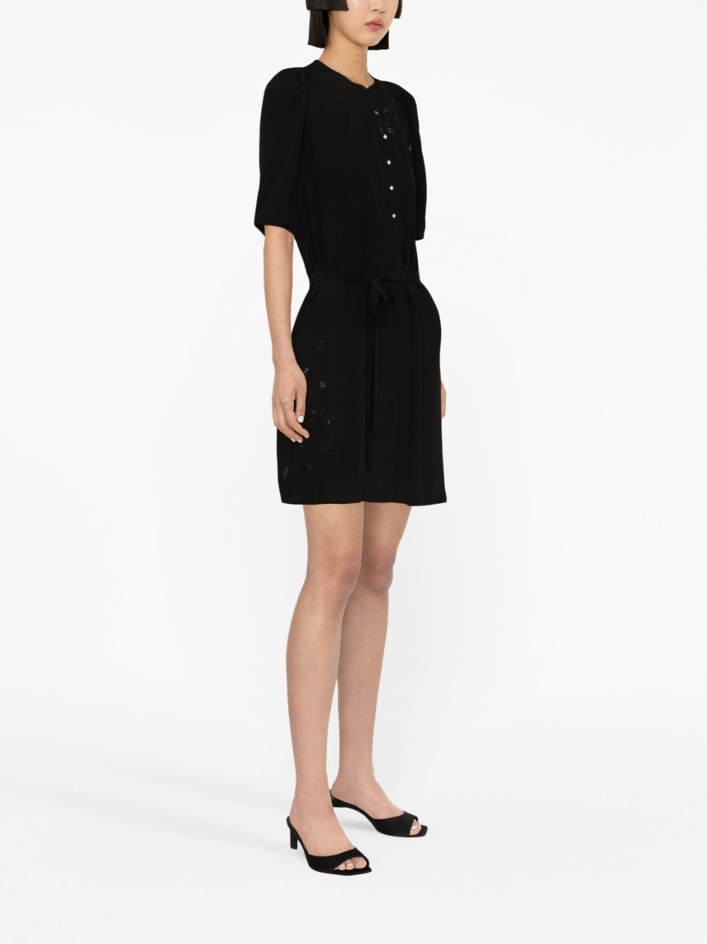 rhinestone-embellished mini dress - 3