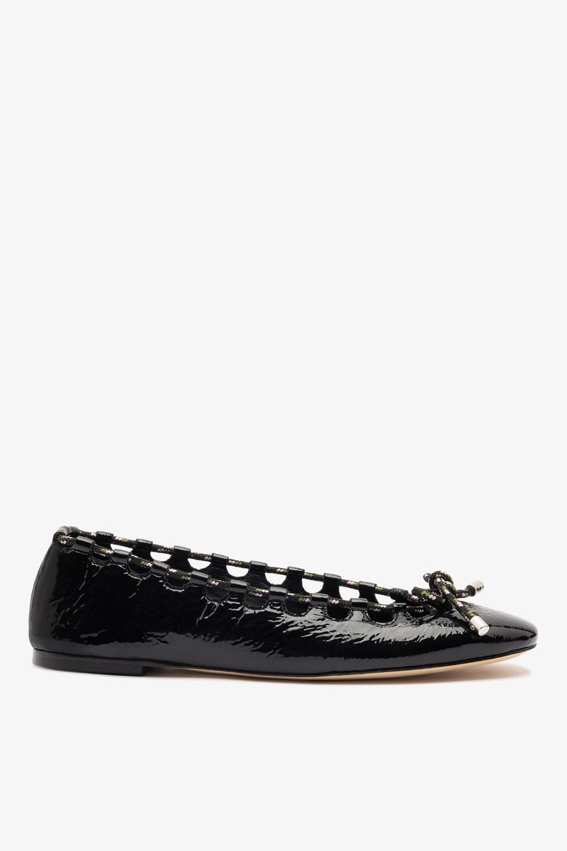 Gallina Ballet Flat In Black Patent Leather 1