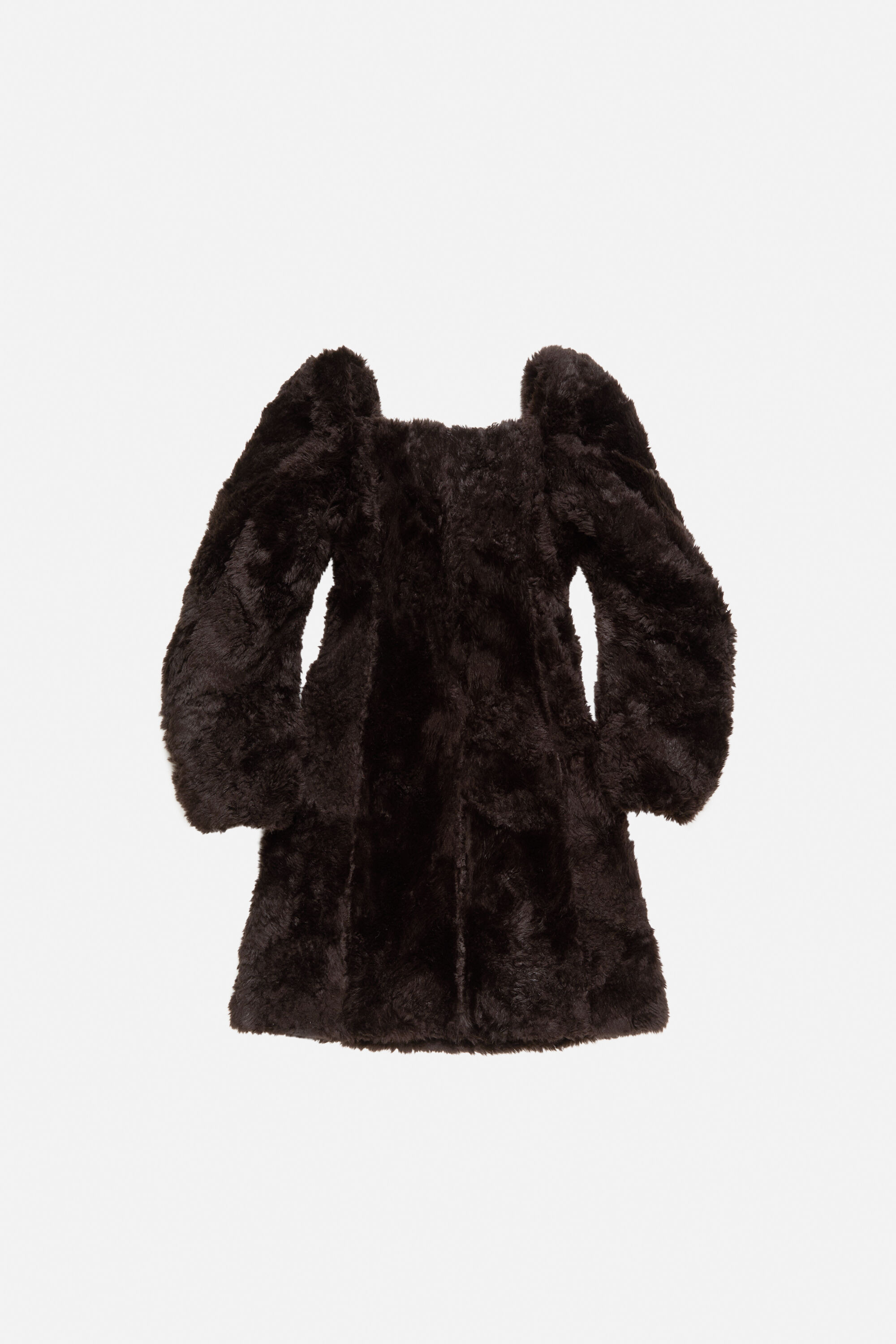 Faux fur dress - Brown - 6